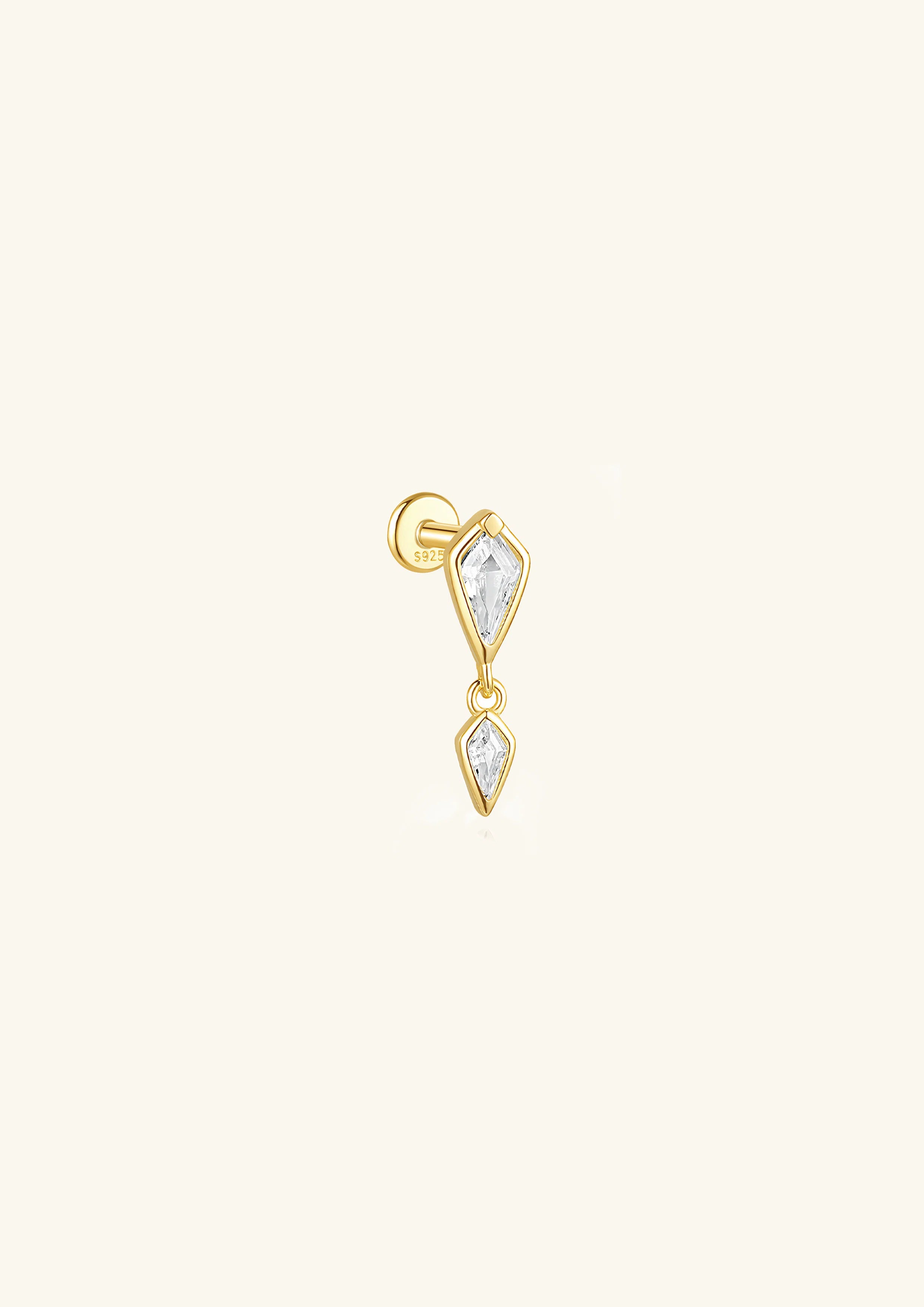 Single CZ Earring