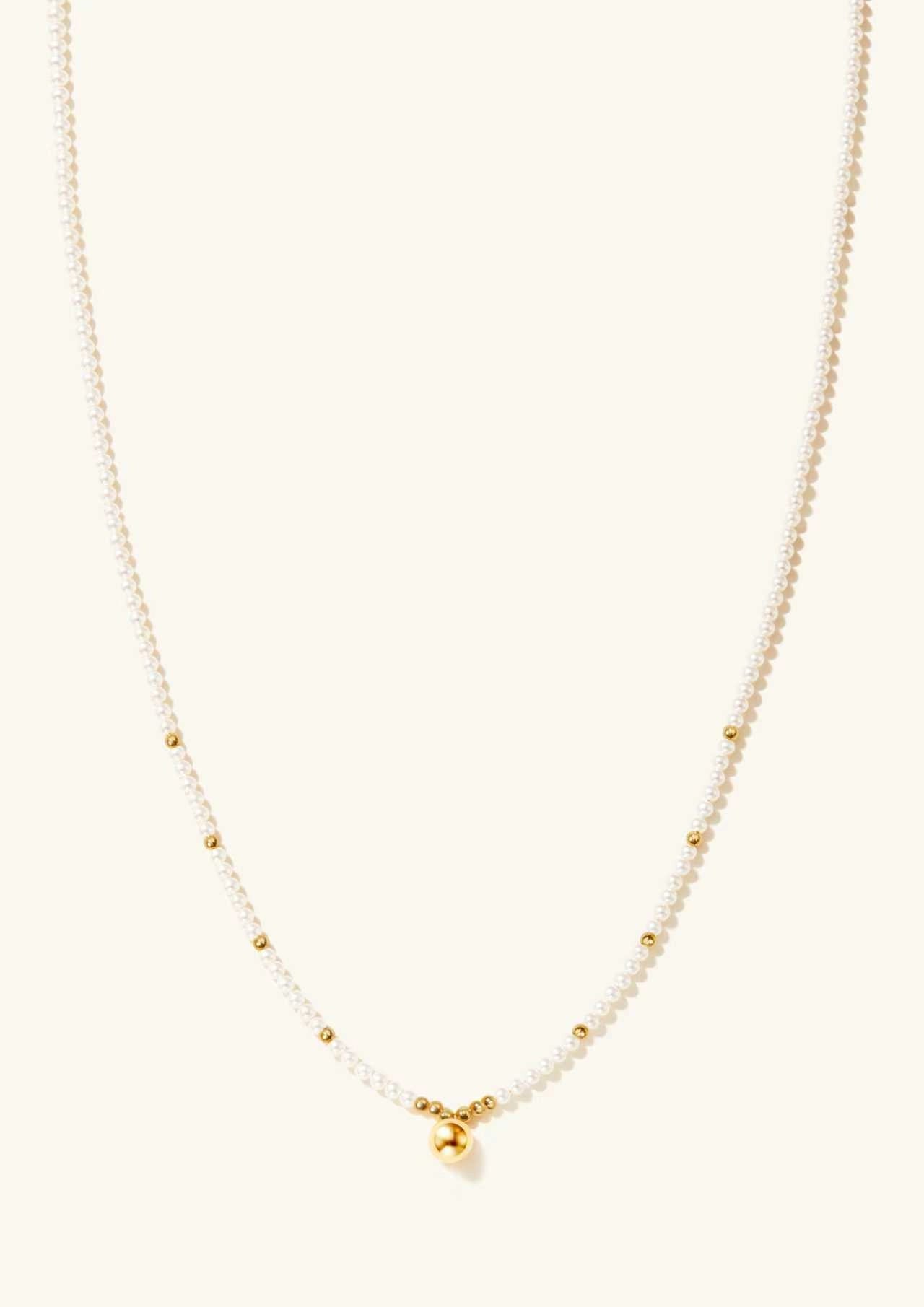 Crystal Pearl Necklace