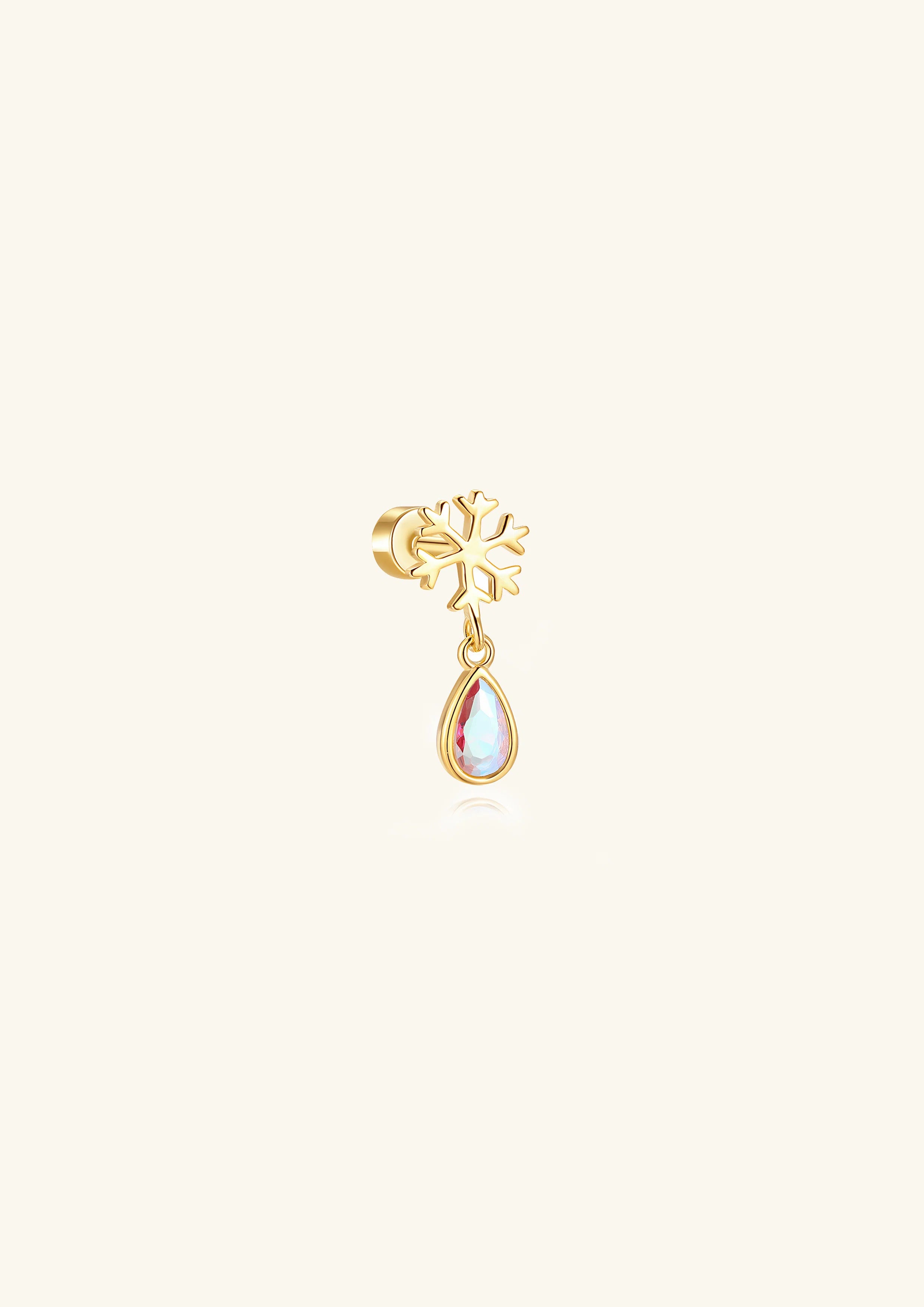 Single CZ Earring
