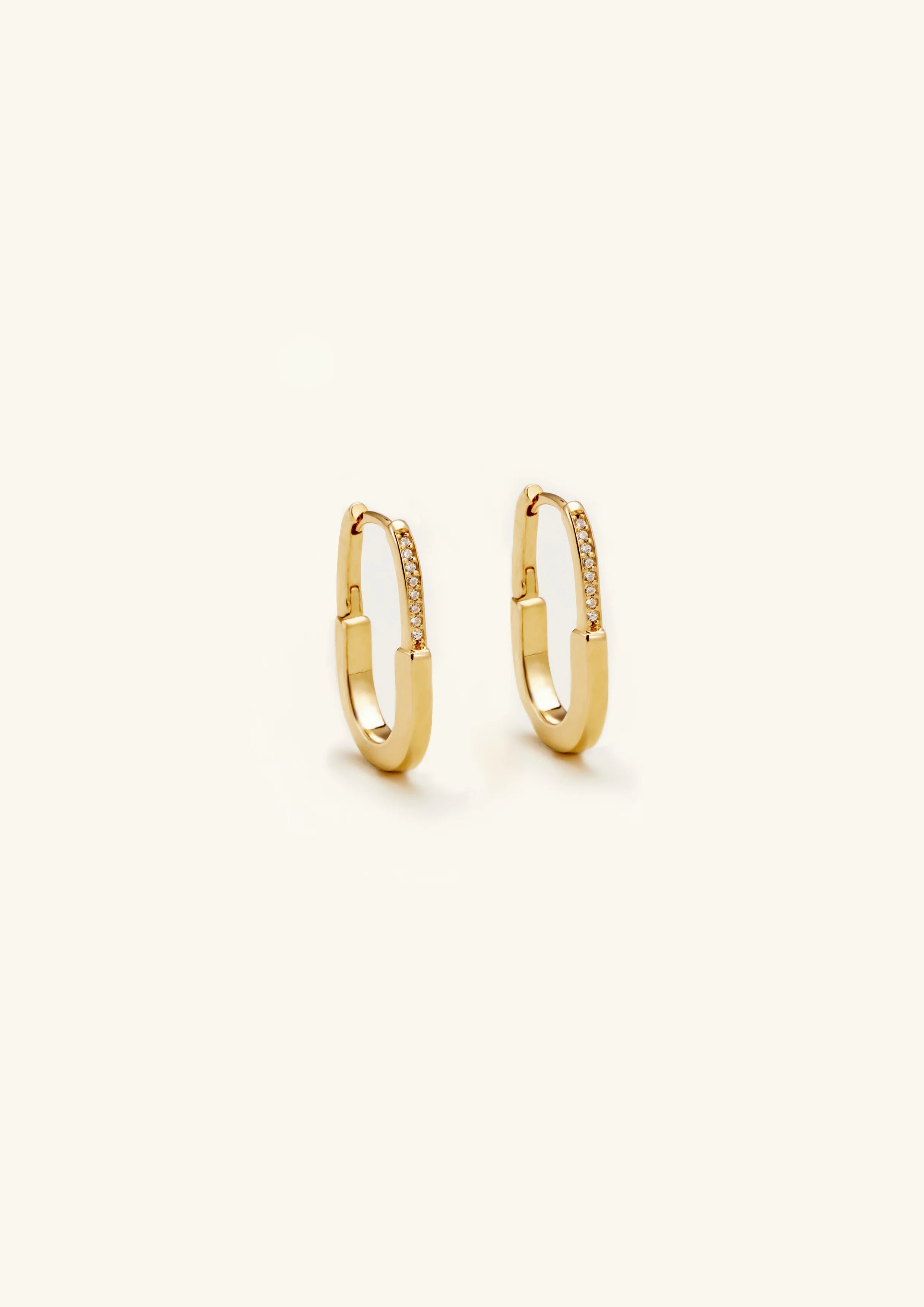 U-Shaped Hoop Earrings