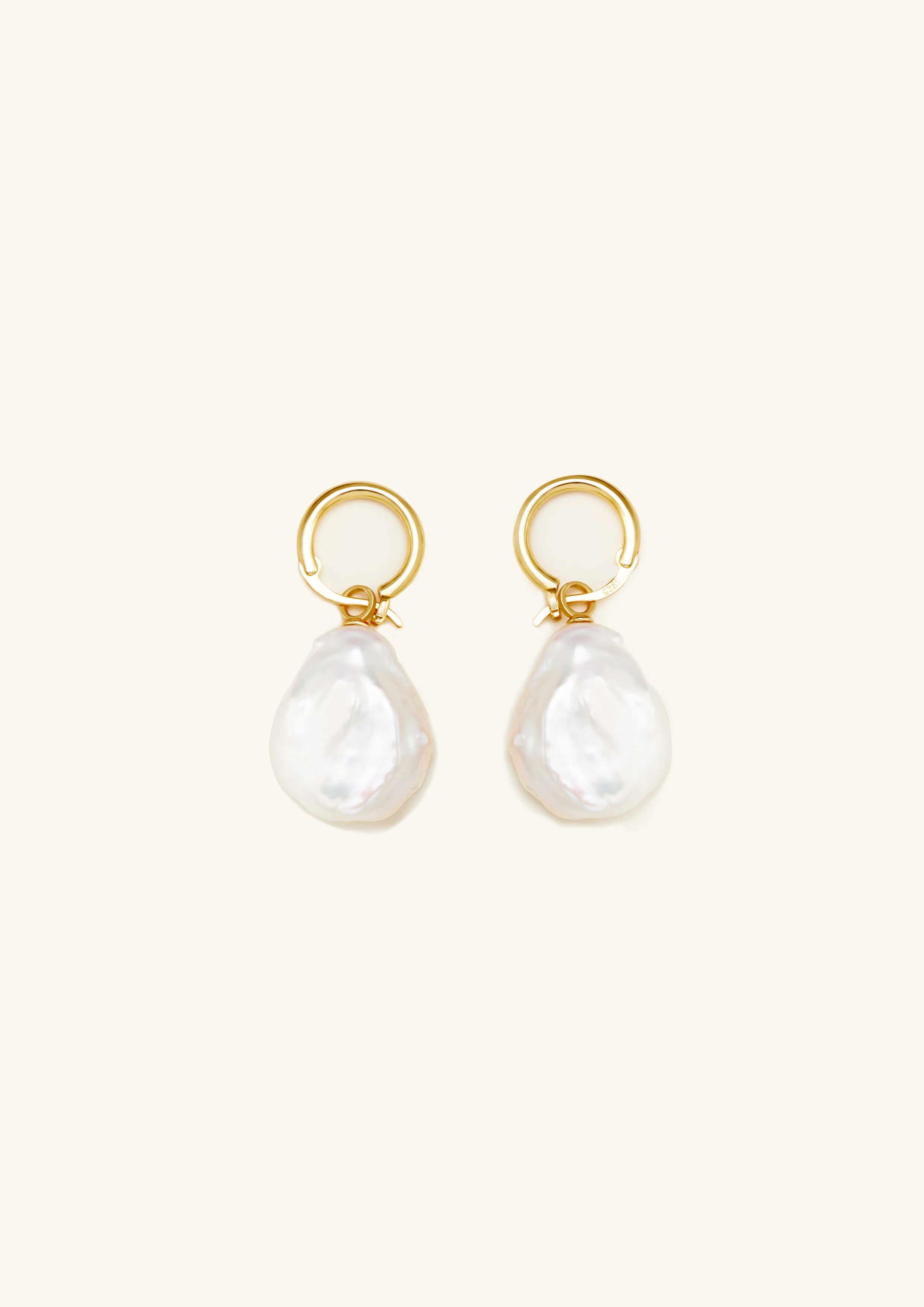 Baroque Pearl Petal Earrings