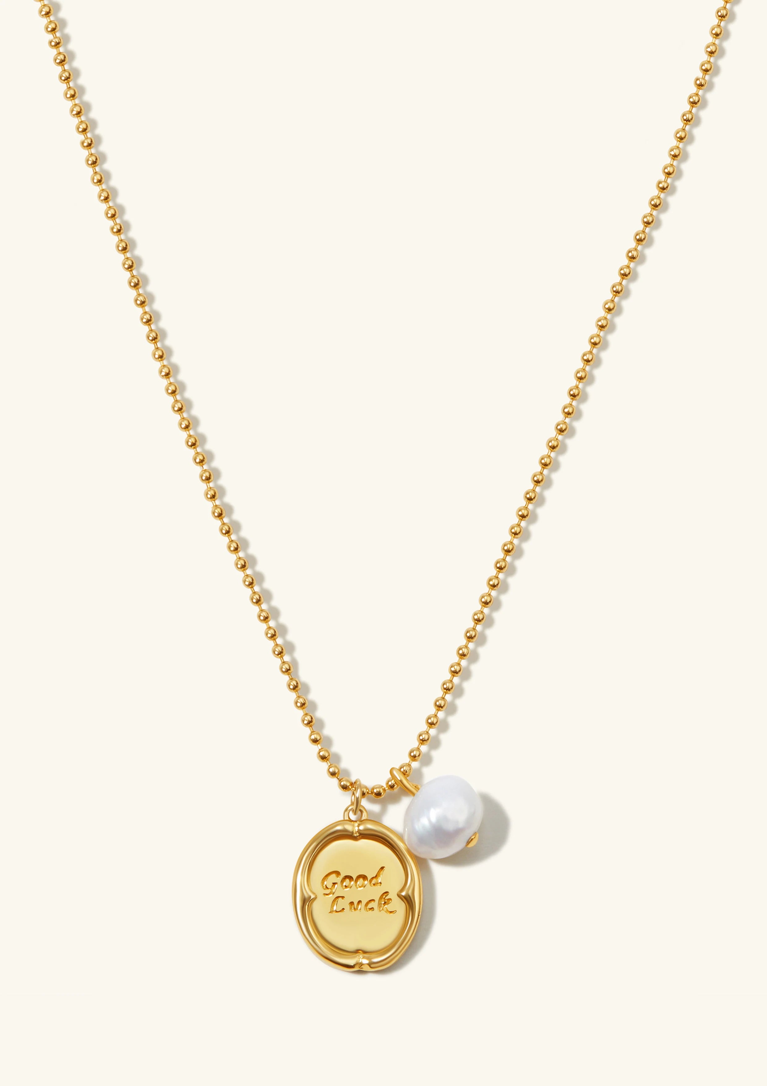 Lucky Pearl Pendant Necklace