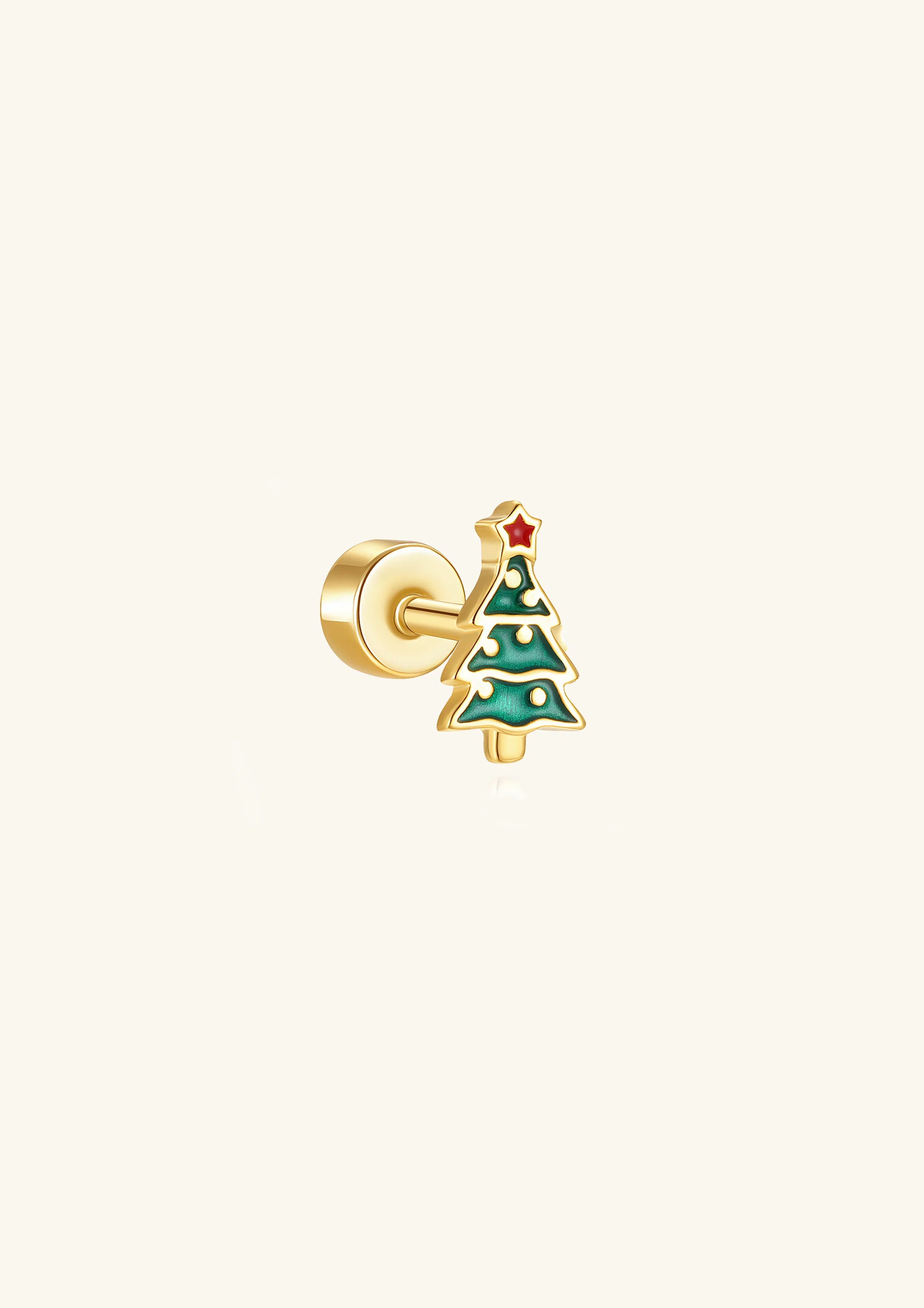 Christmas Tree Stud Earring