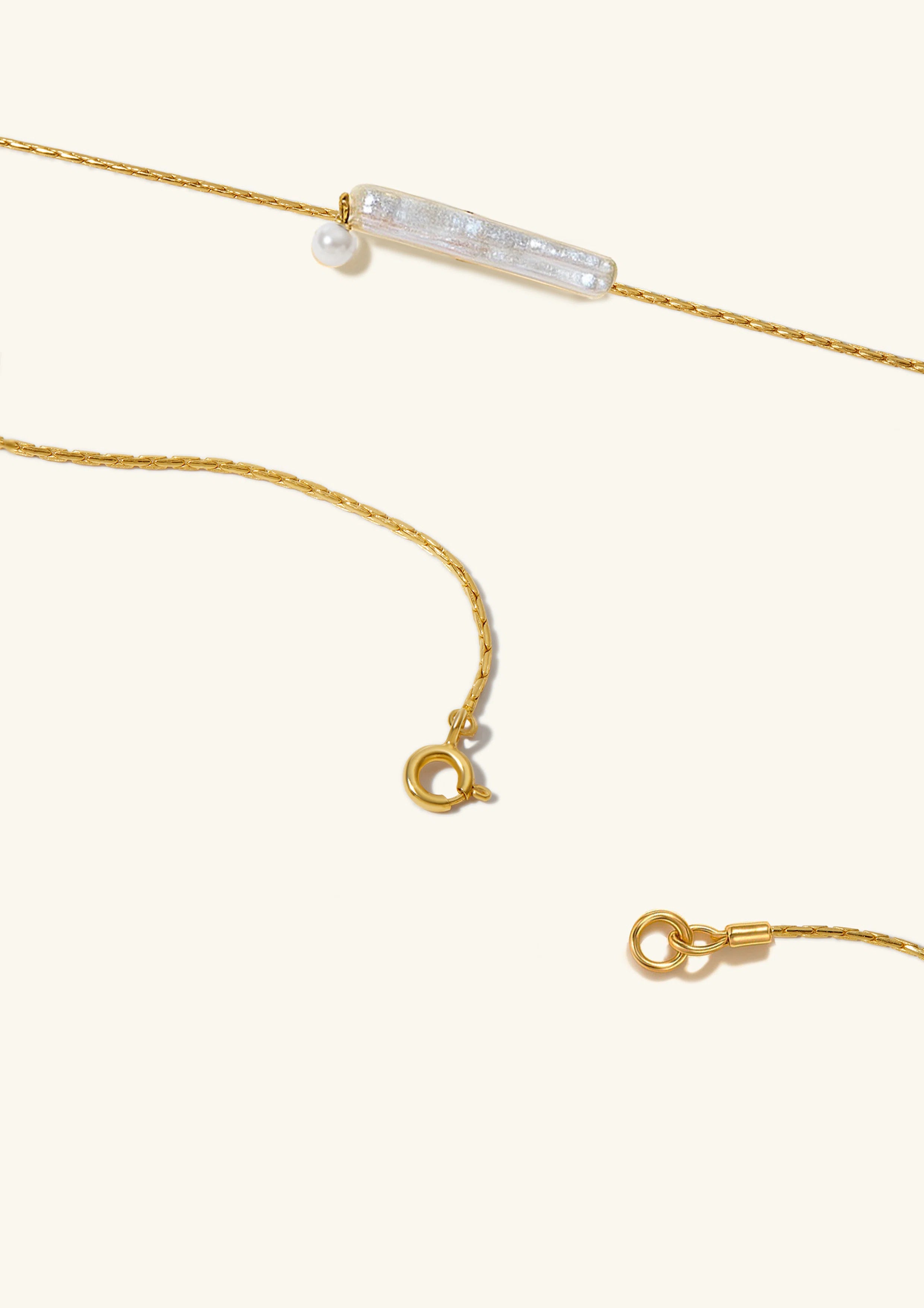 Artisan Textured Bar Necklace