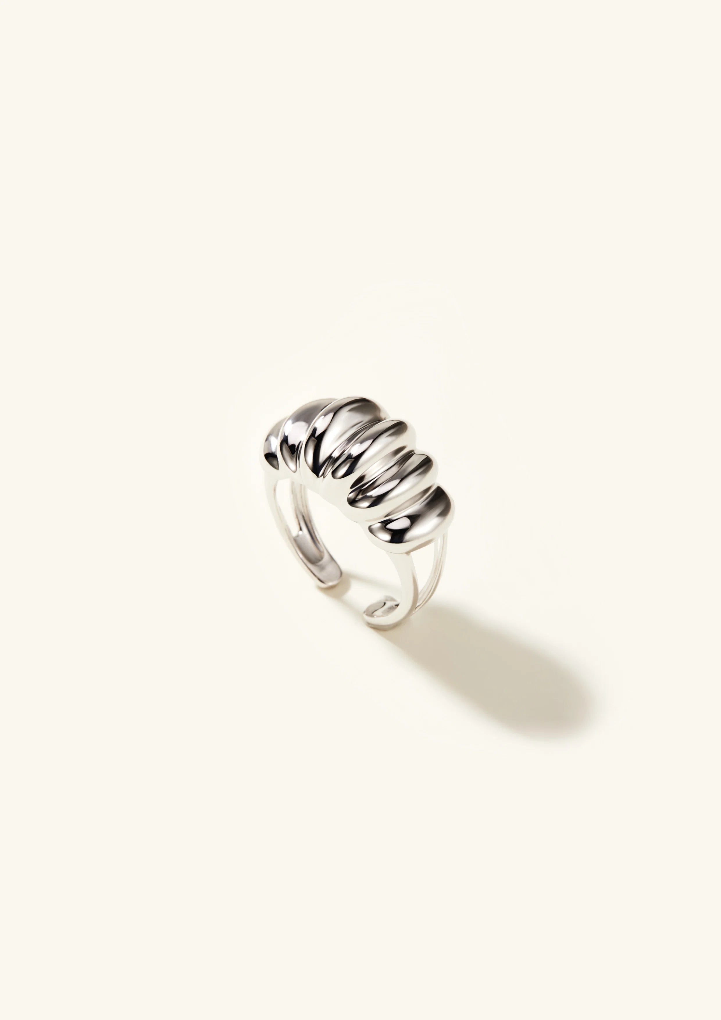 Sleek Pleat Ring