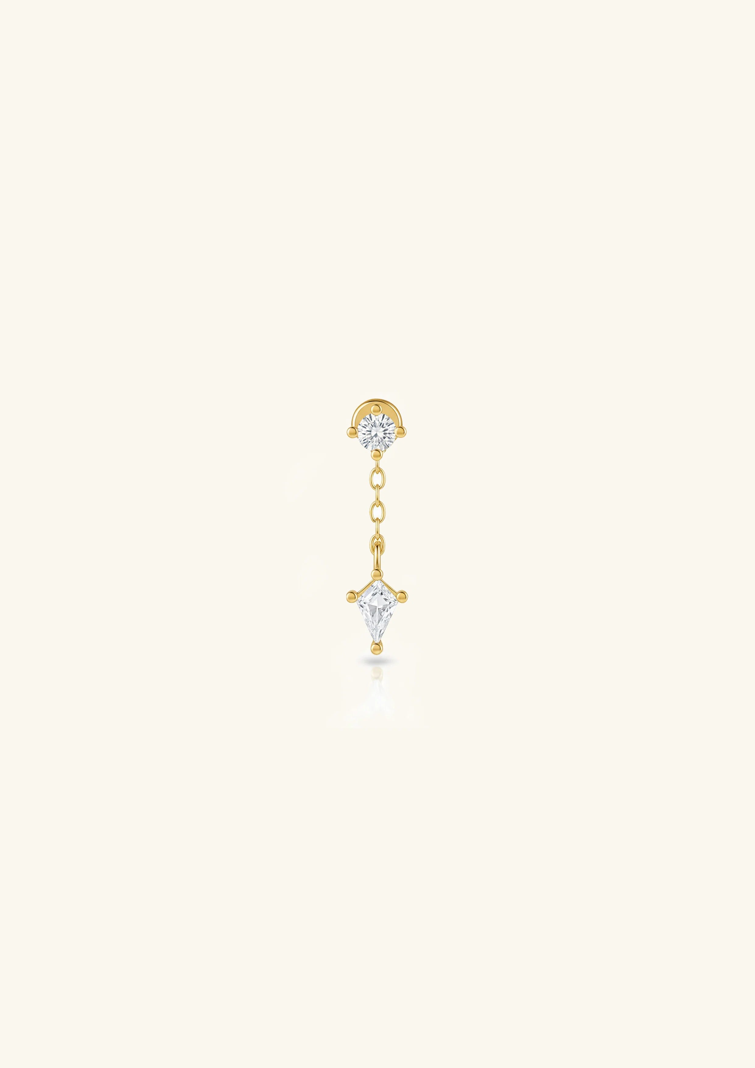 Single CZ Earring