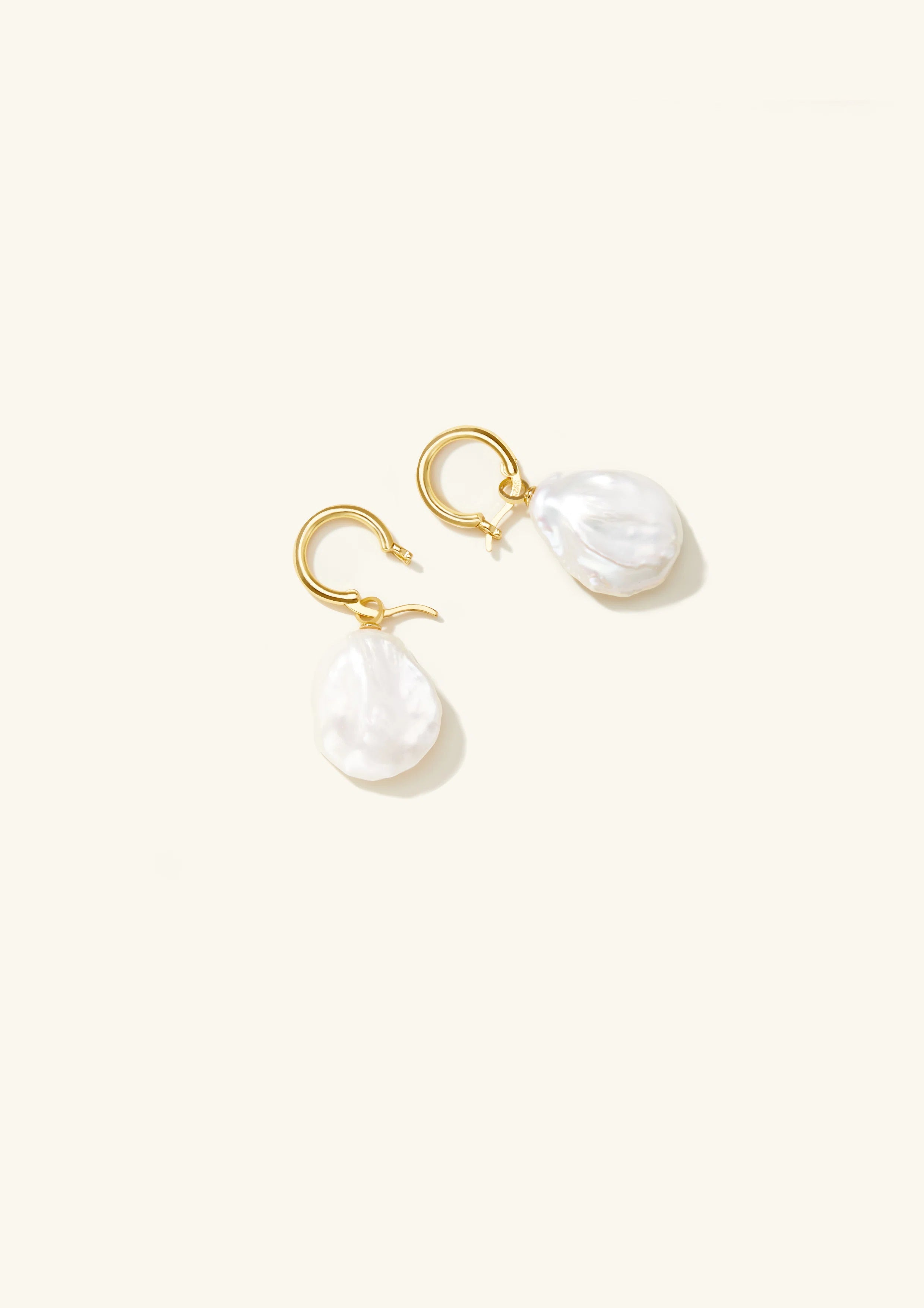 Baroque Pearl Petal Earrings