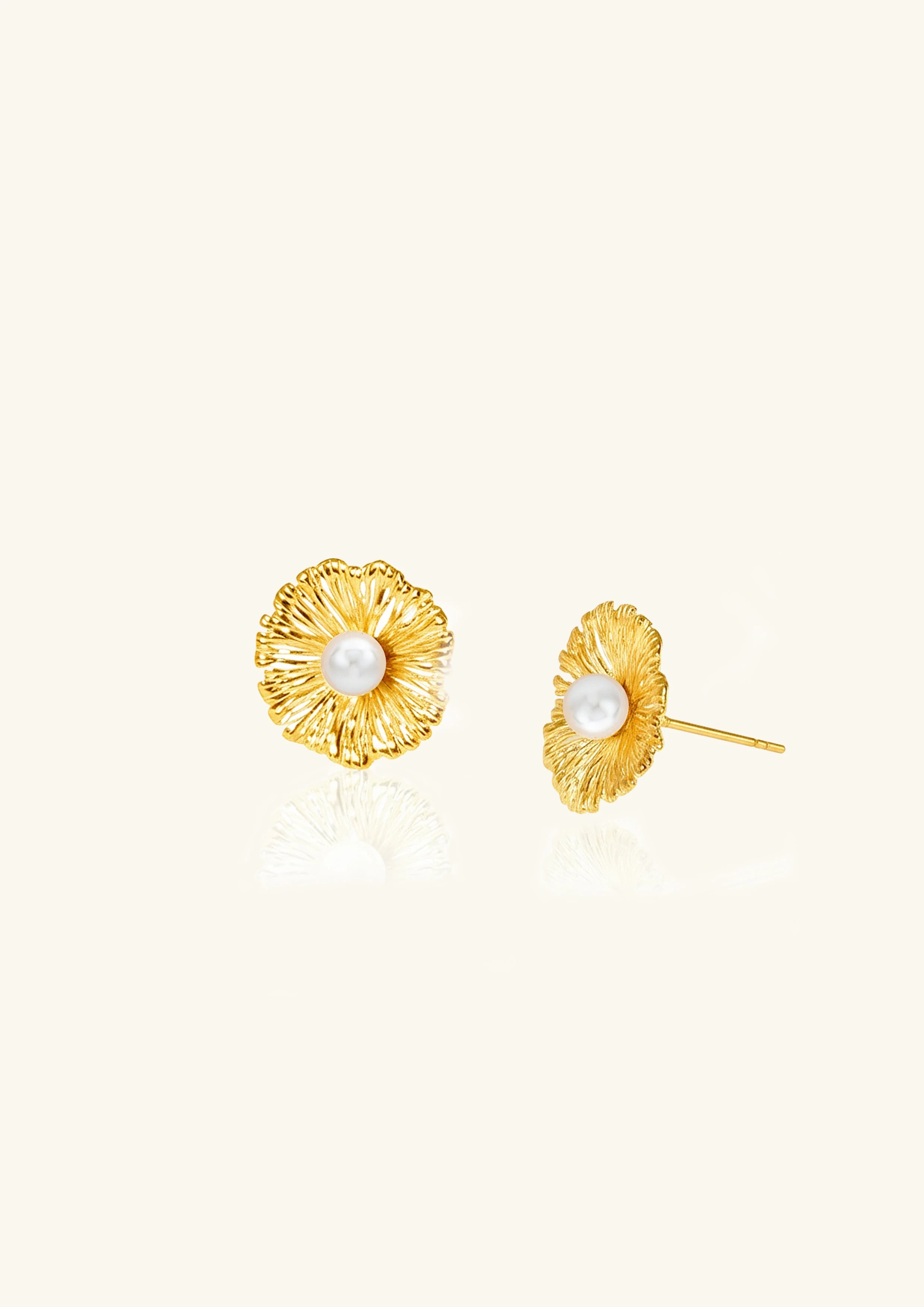 Flower Shaped Stud Earrings