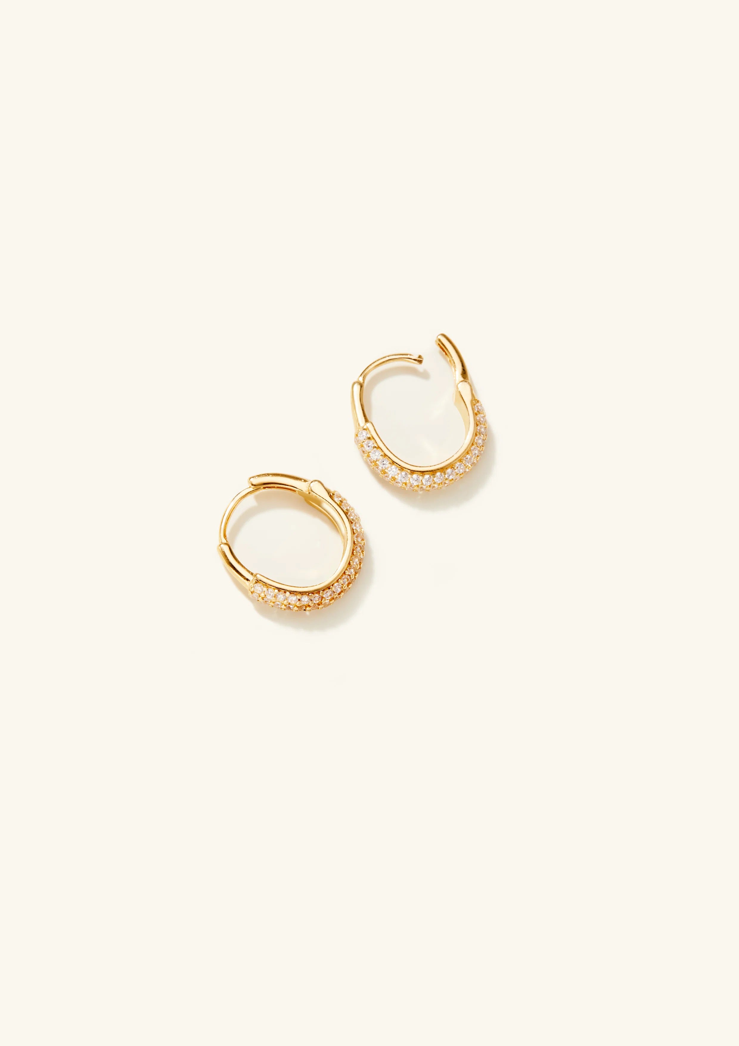 Cubic Zirconia Hoop Earrings