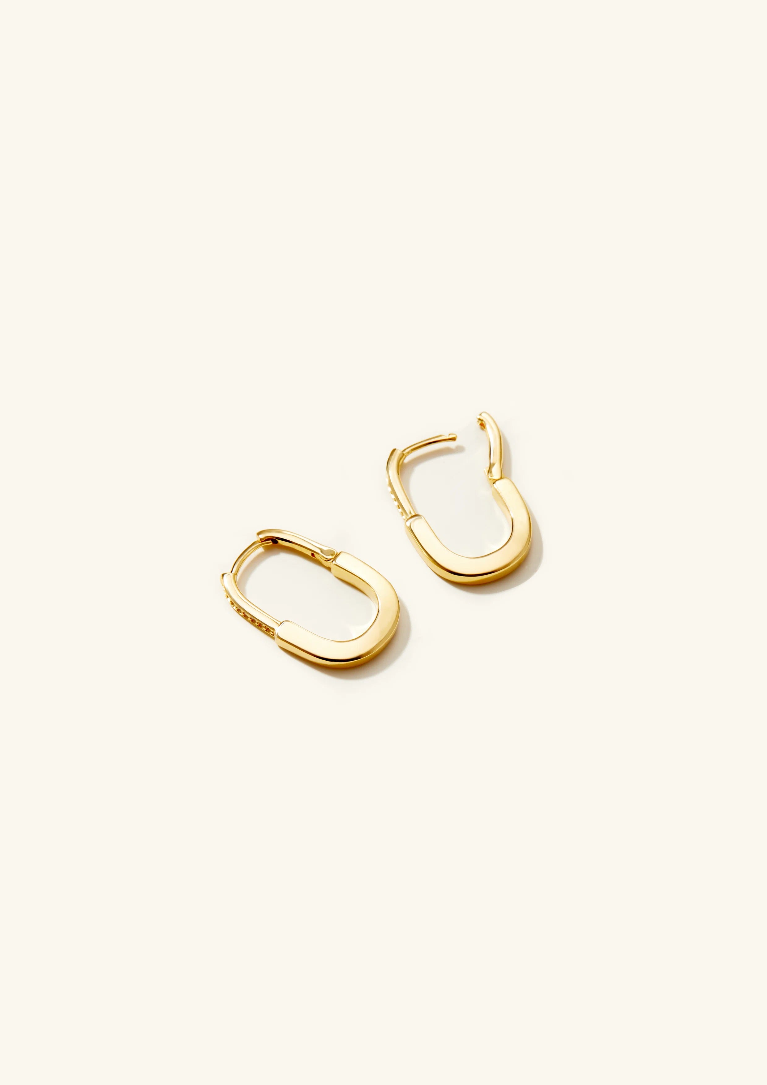 U-Shaped Hoop Earrings