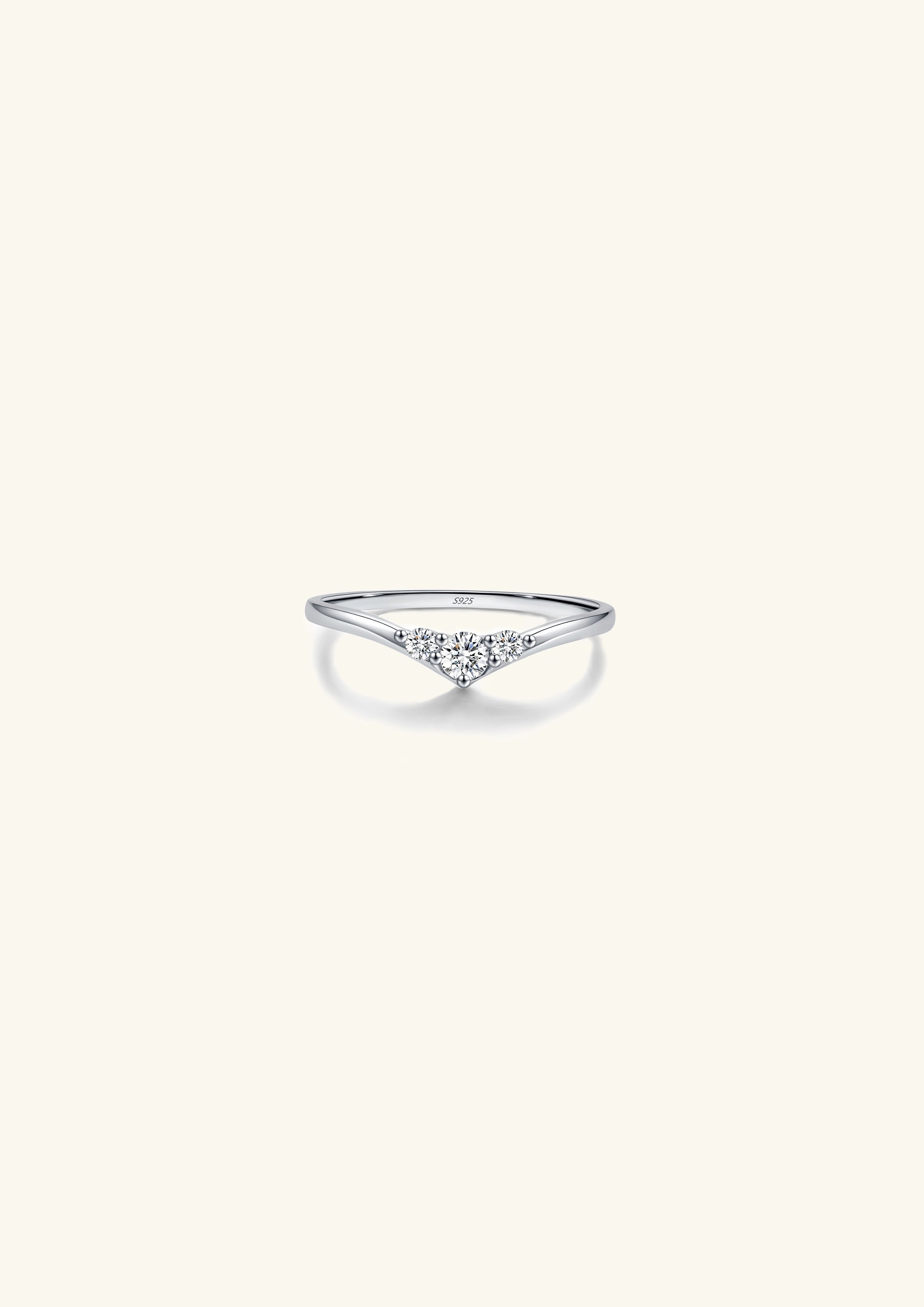 Moissanite Promise Ring