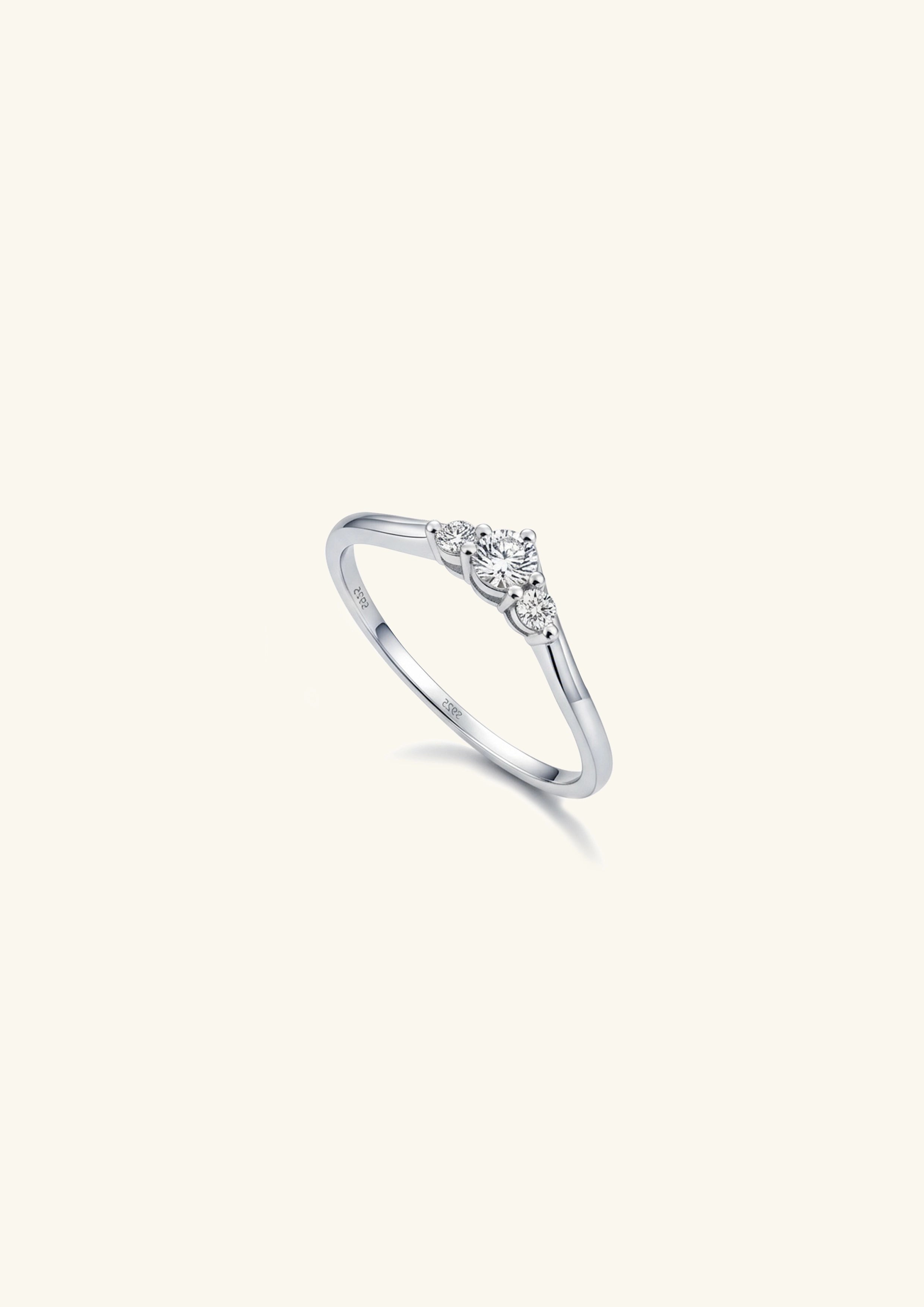 Moissanite Promise Ring
