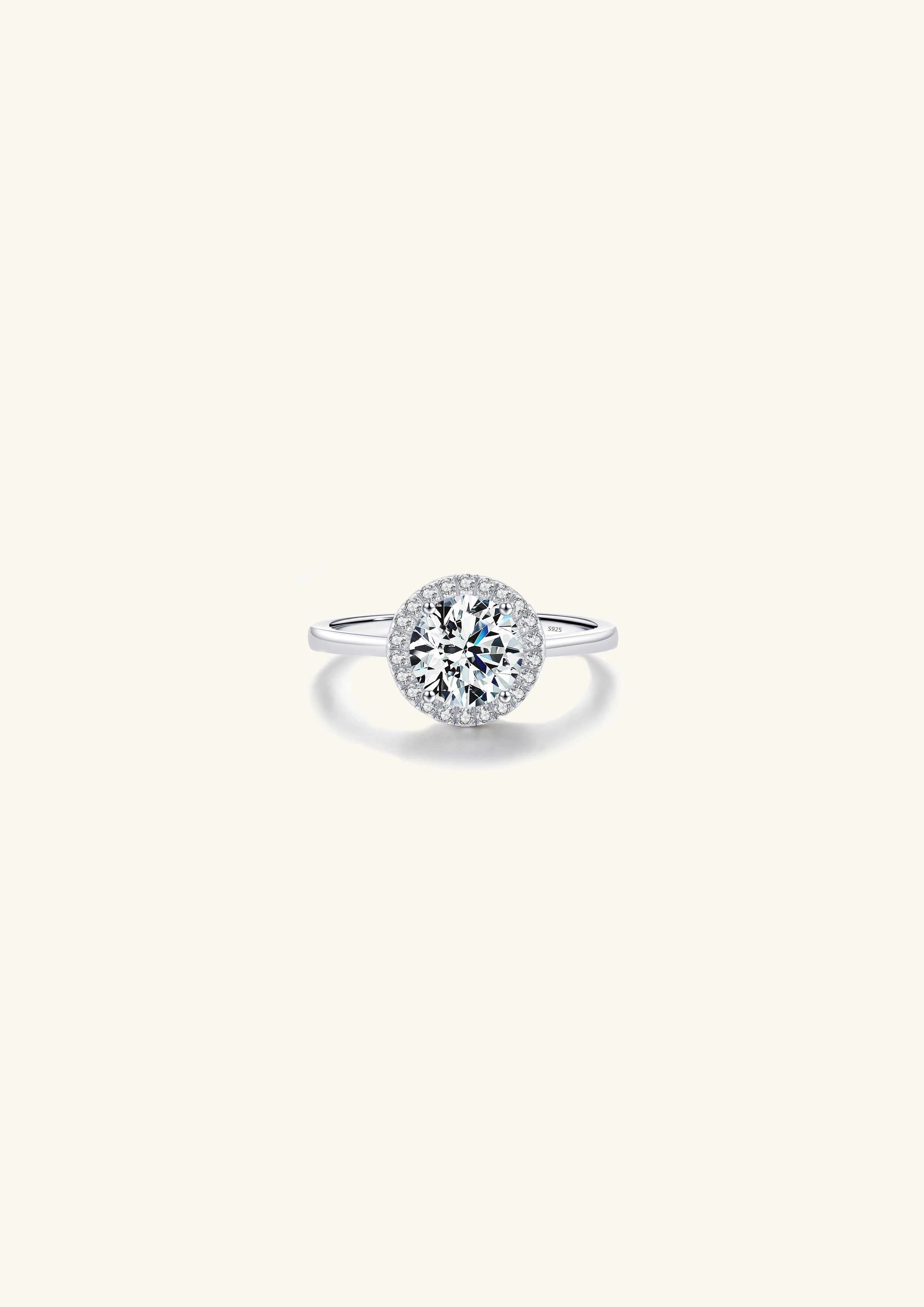 Halo CZ Ring