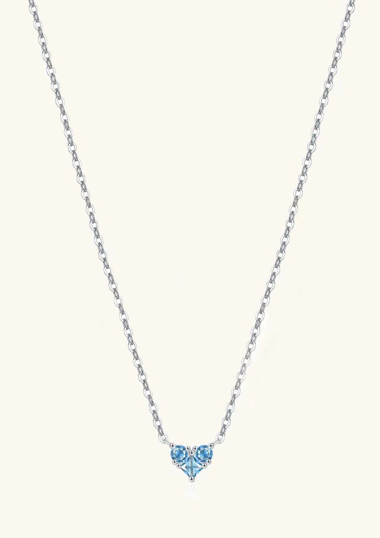 Heart CZ Pendant Necklace