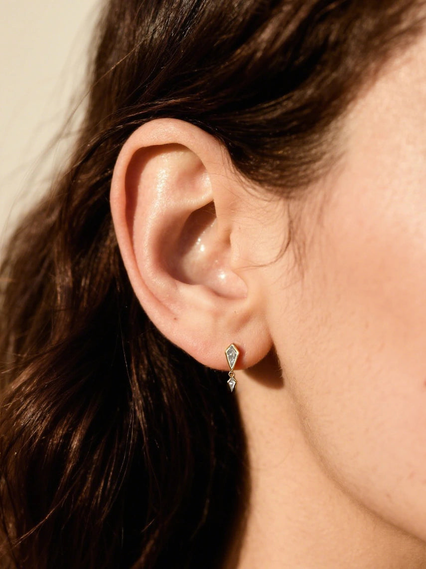 Single CZ Earring