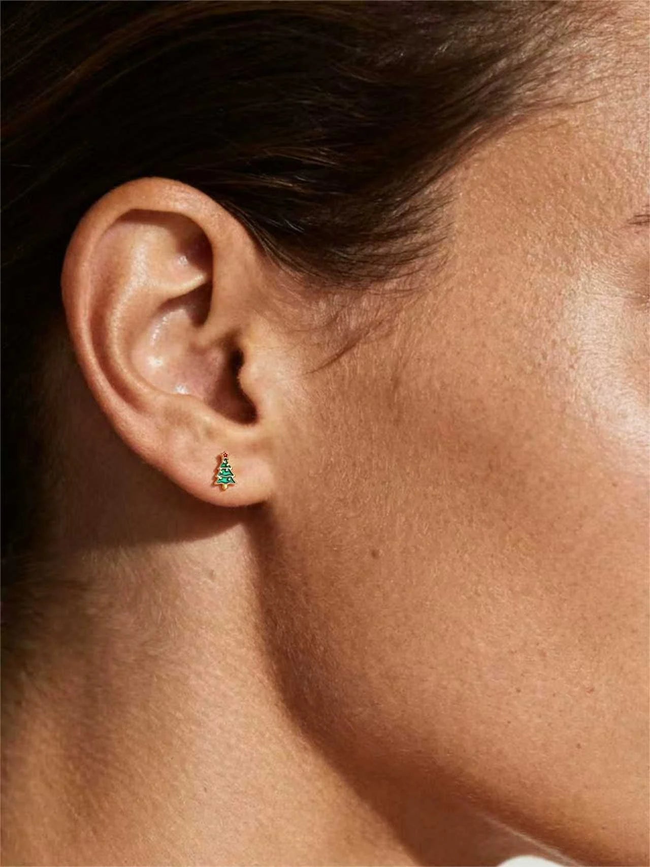 Christmas Tree Stud Earring