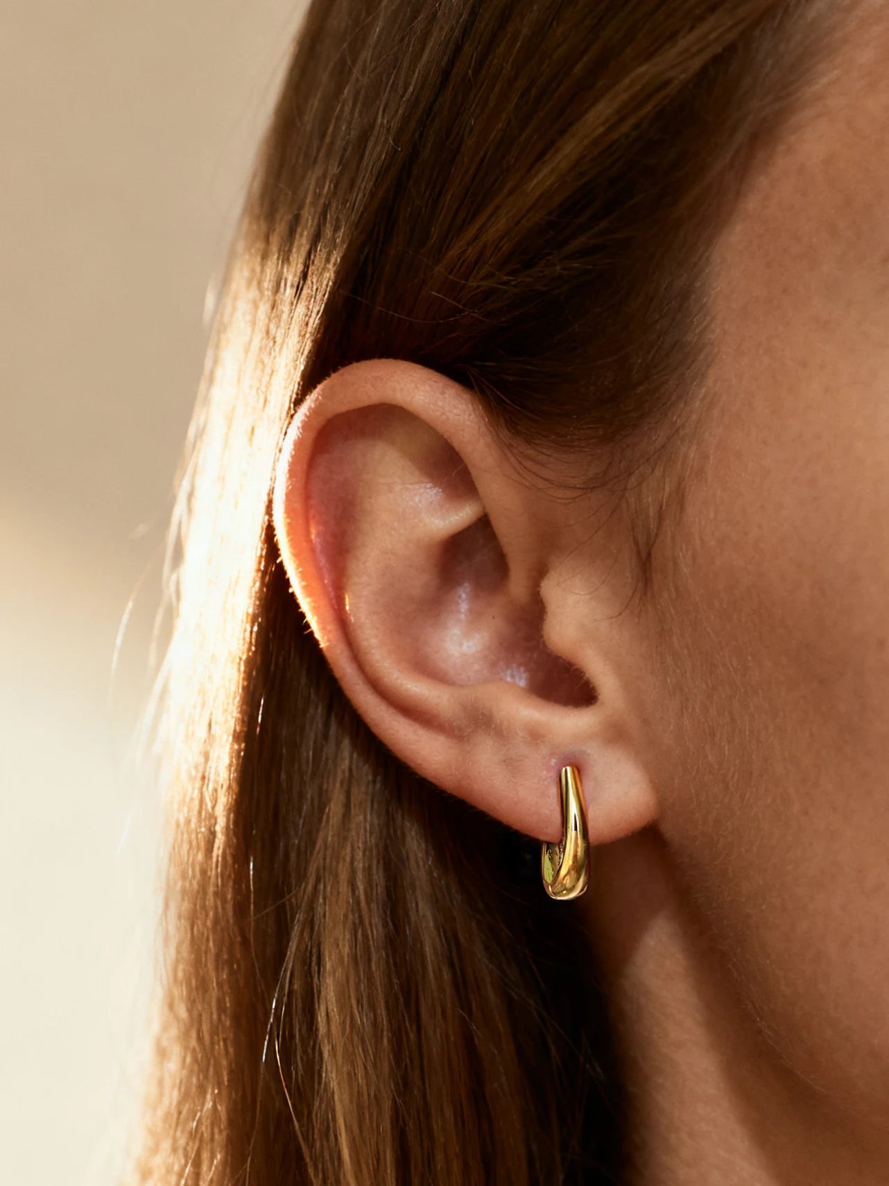 Teardrop Earrings-Gold