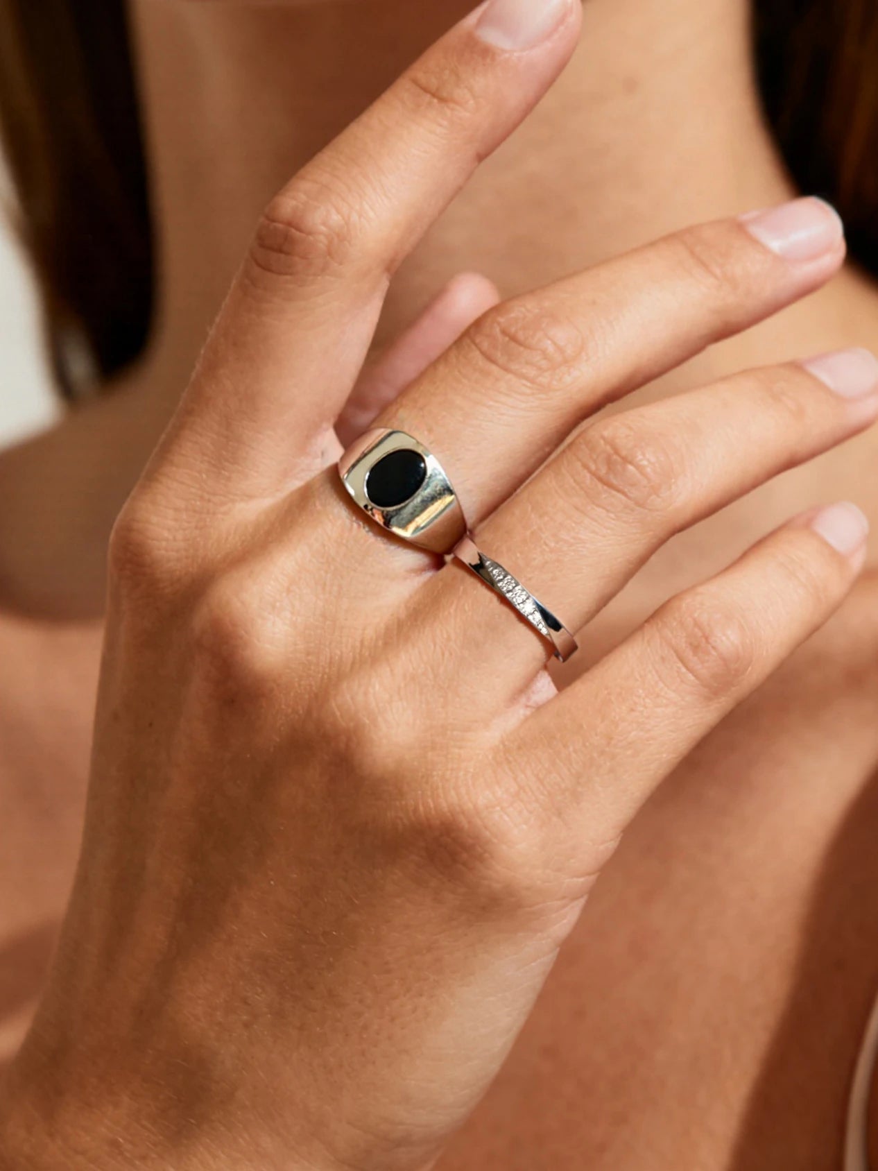 Agate Open-Shank Ring