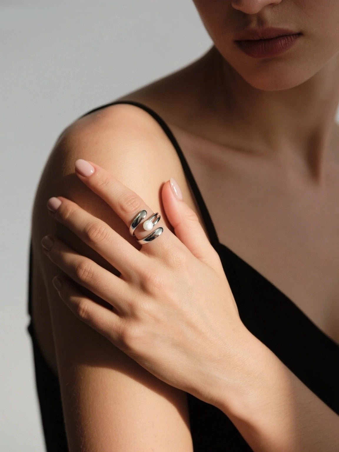 Irregular Texture Open Ring