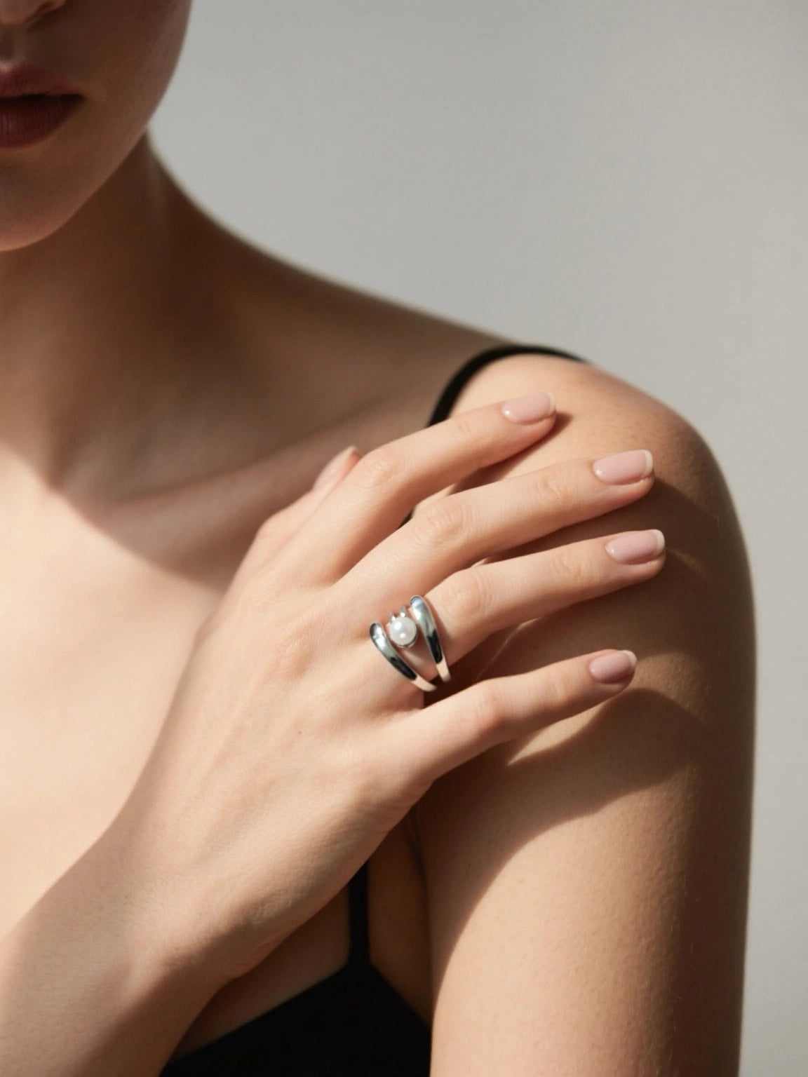 Irregular Texture Open Ring