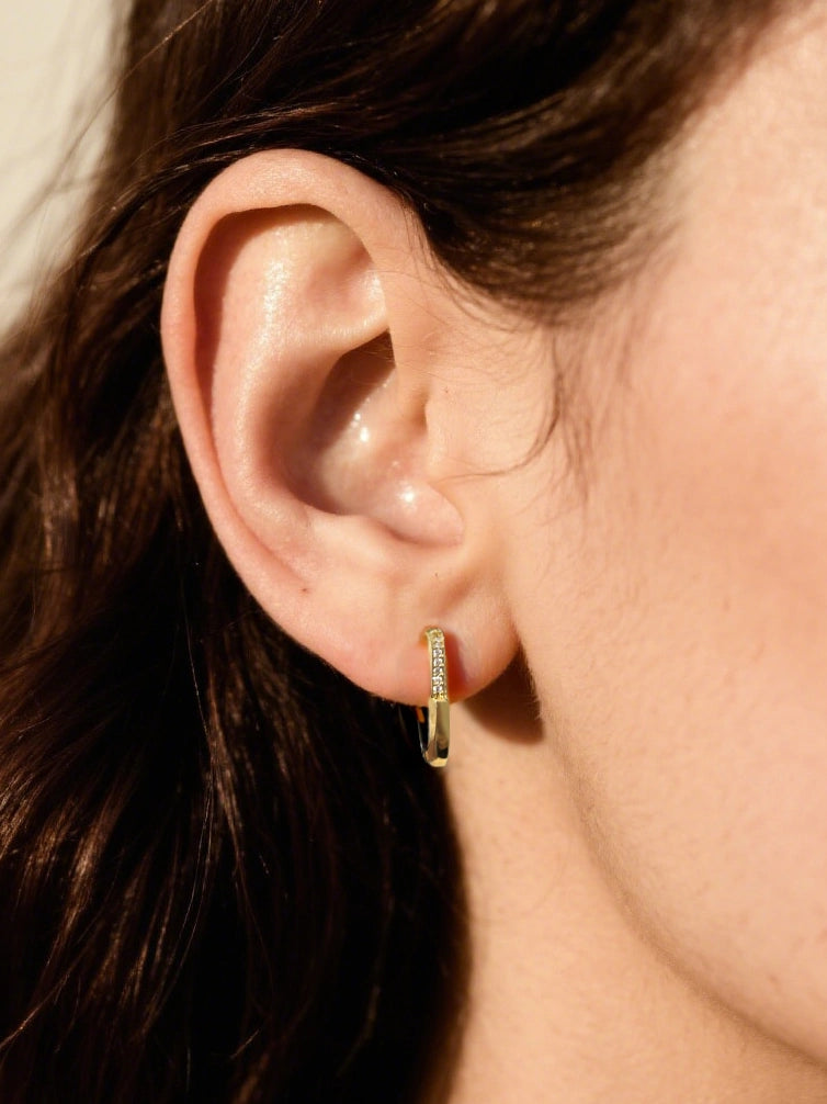 U-Shaped Hoop Earrings