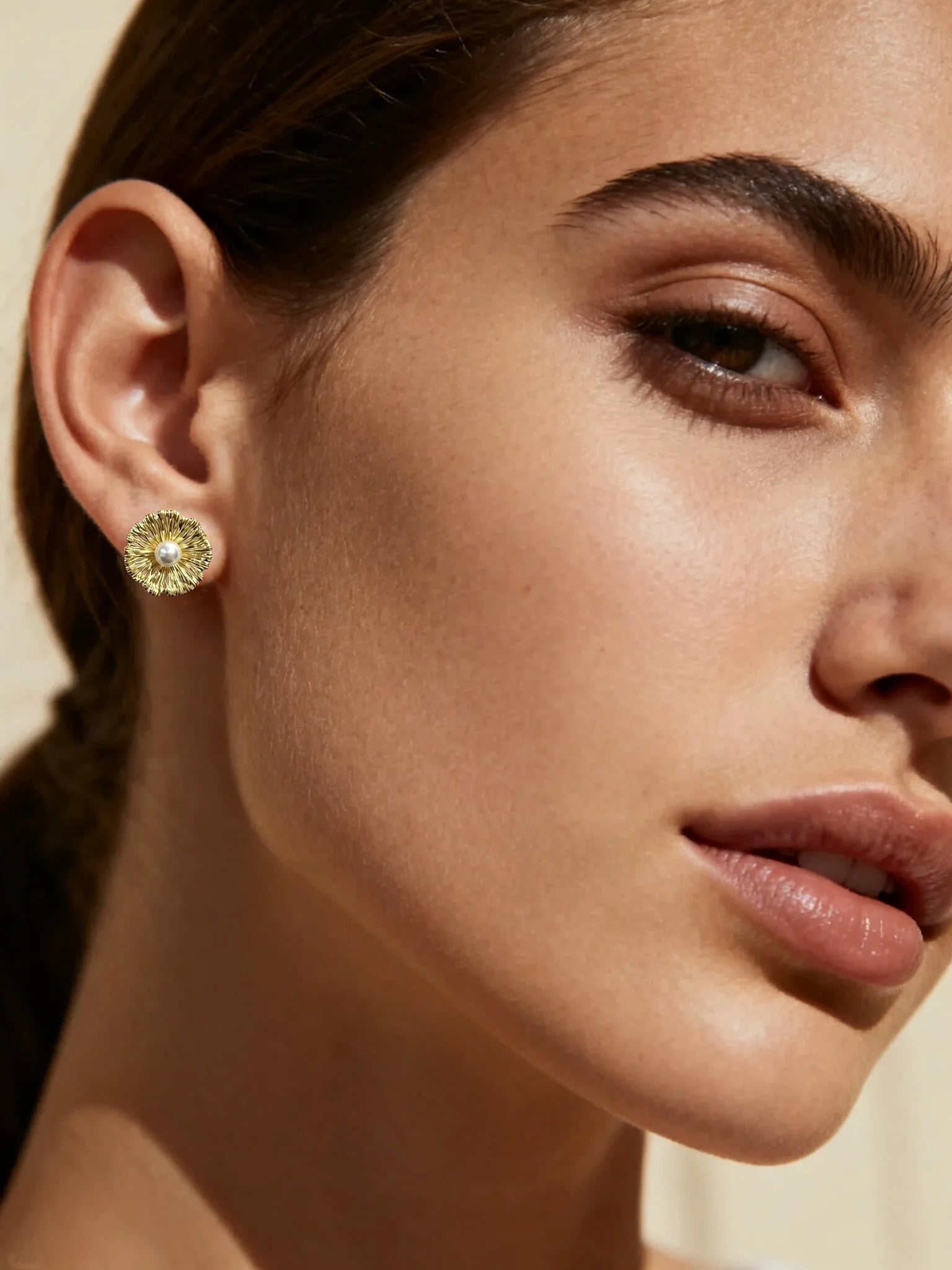 Flower Shaped Stud Earrings