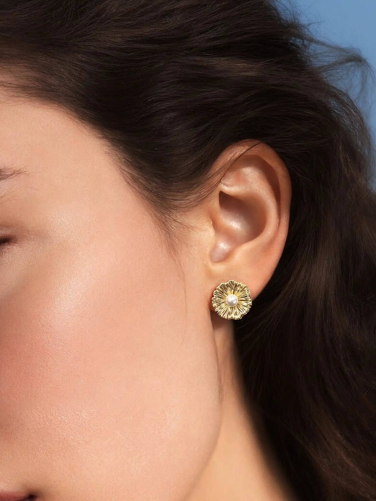 Flower Shaped Stud Earrings