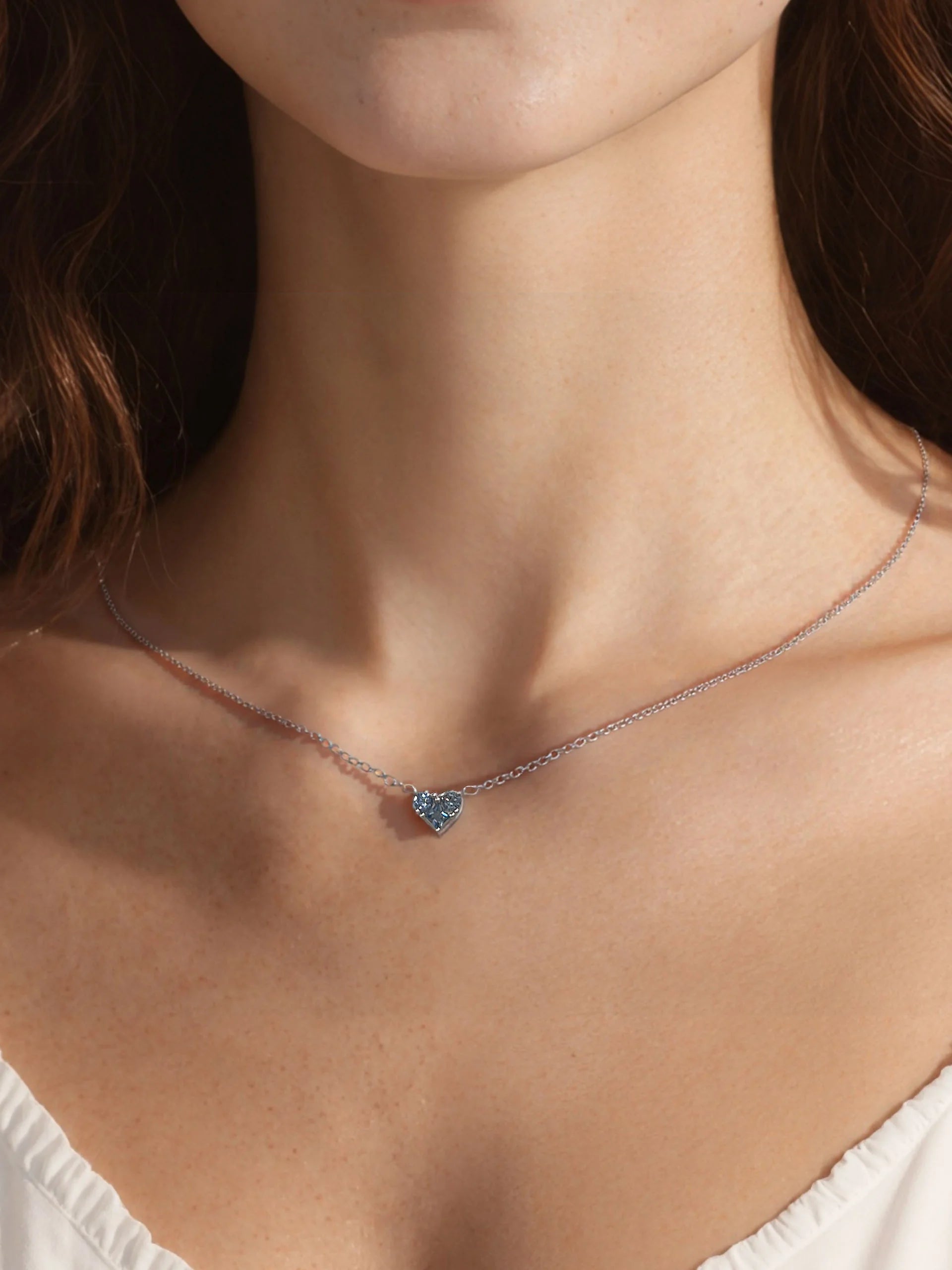 Heart CZ Pendant Necklace