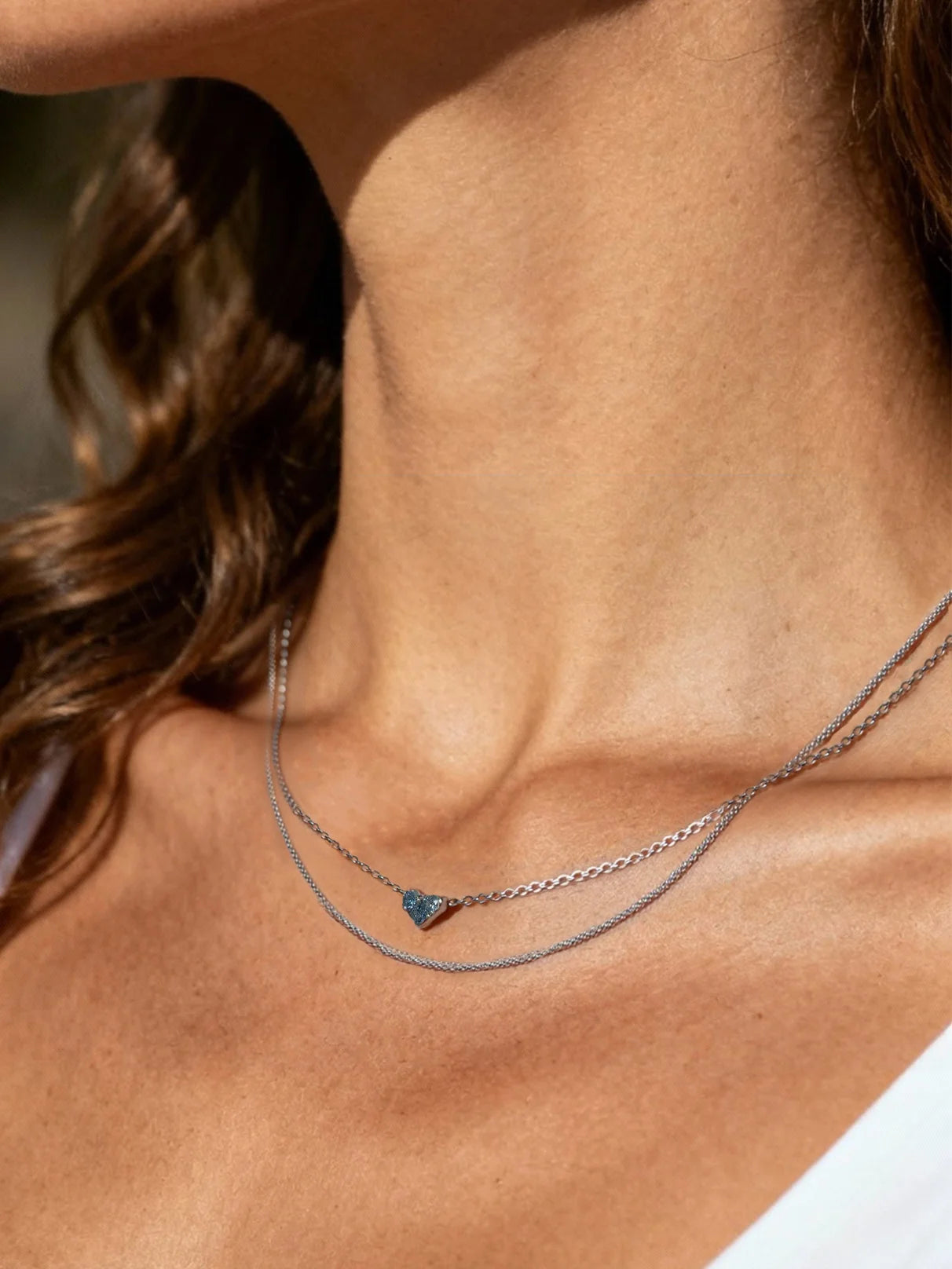 Heart CZ Pendant Necklace