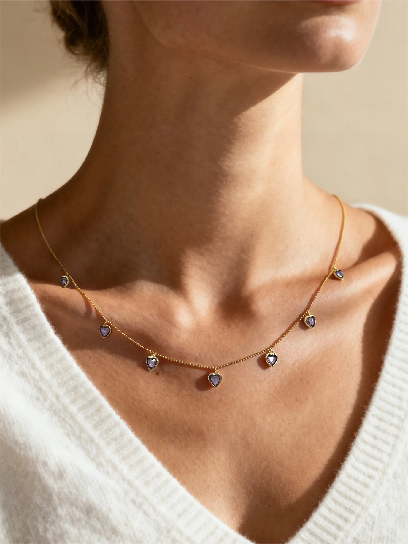 Heart Zirconia Necklace