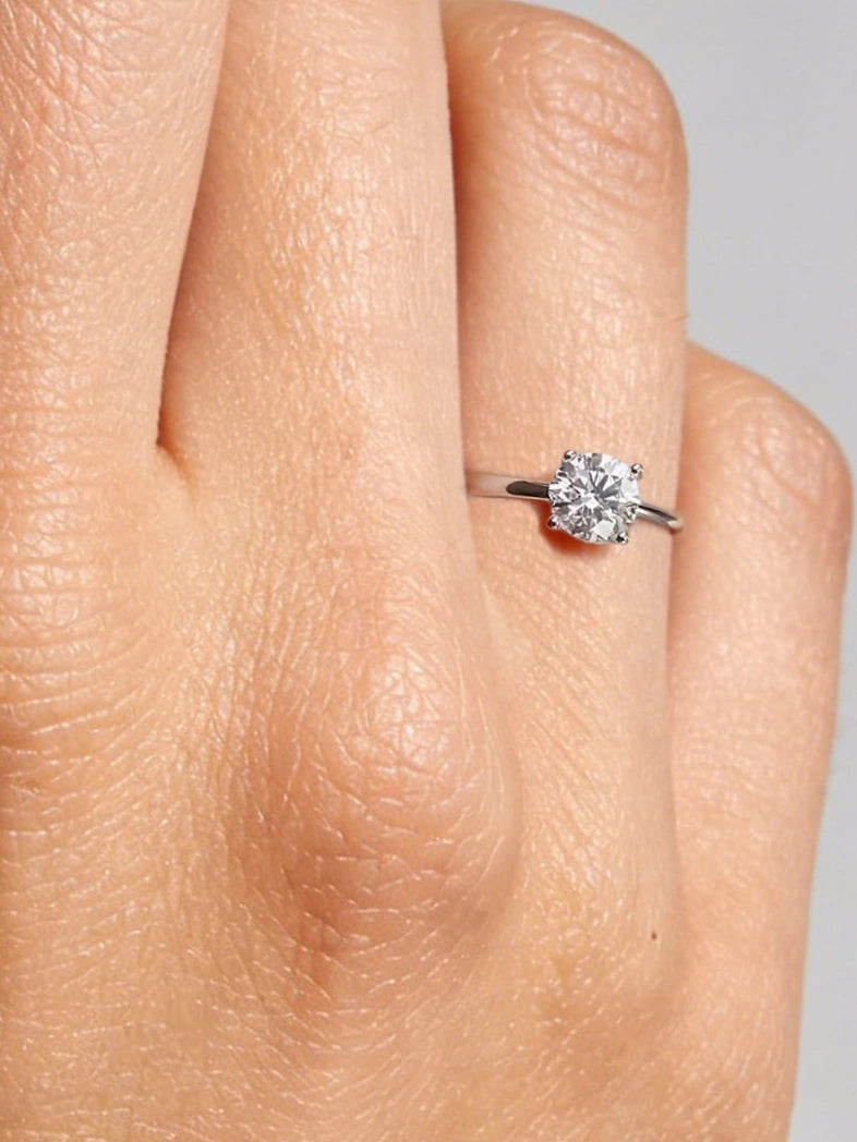 CZ Solitaire Ring