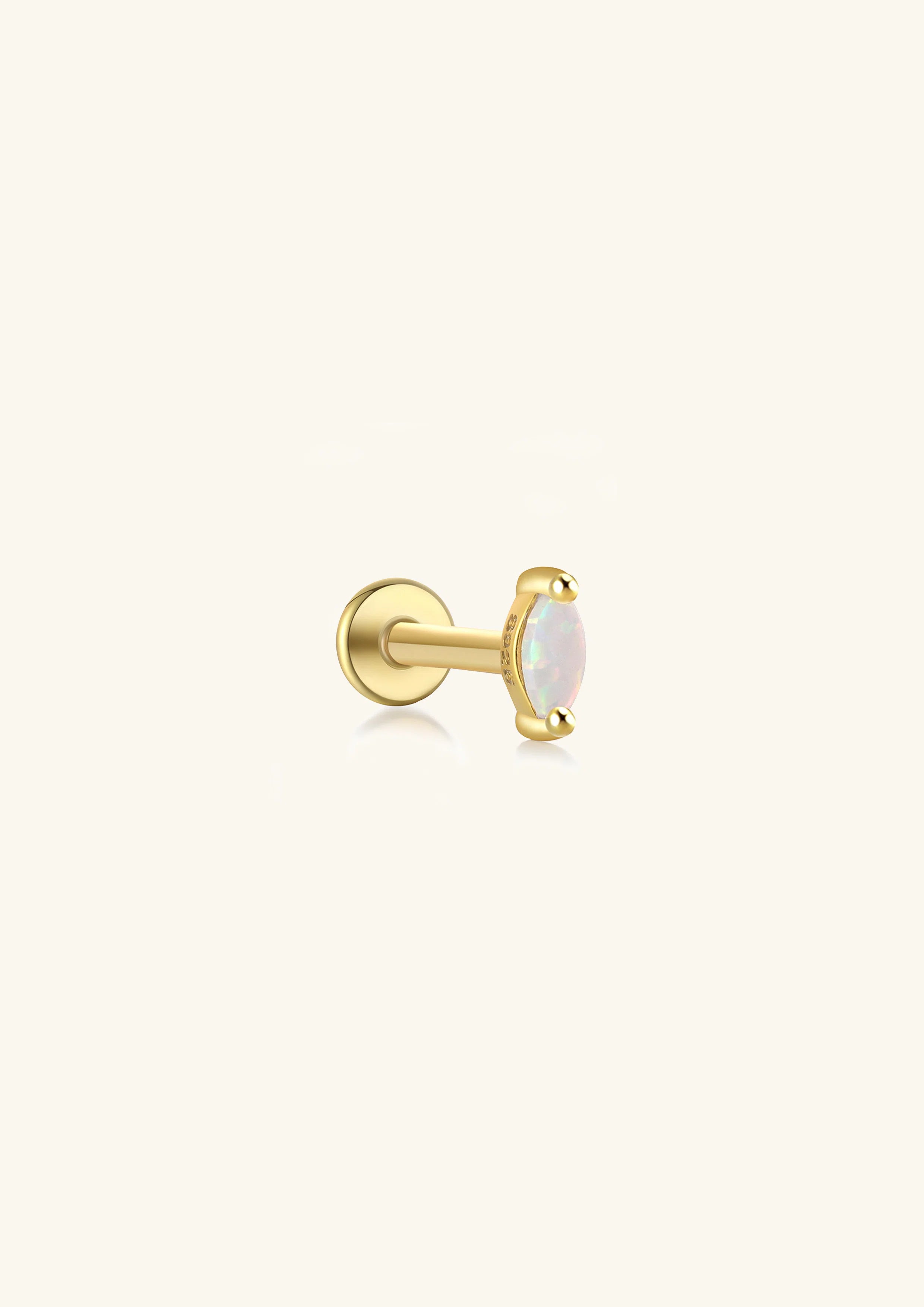 Single Opal Ear Climber-Opal Ear Climber