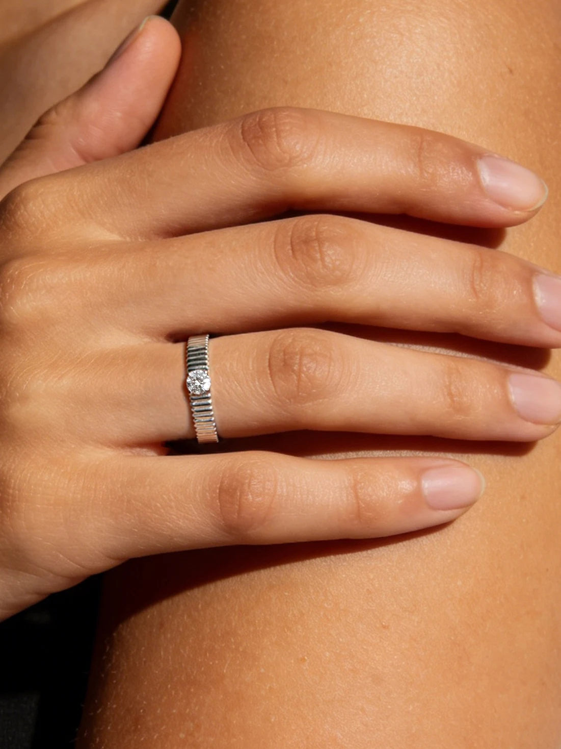 Moissanite Solitaire Ring