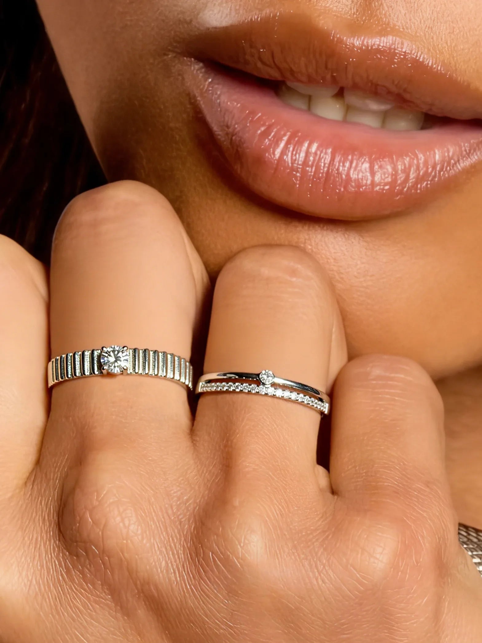 Moissanite Solitaire Ring