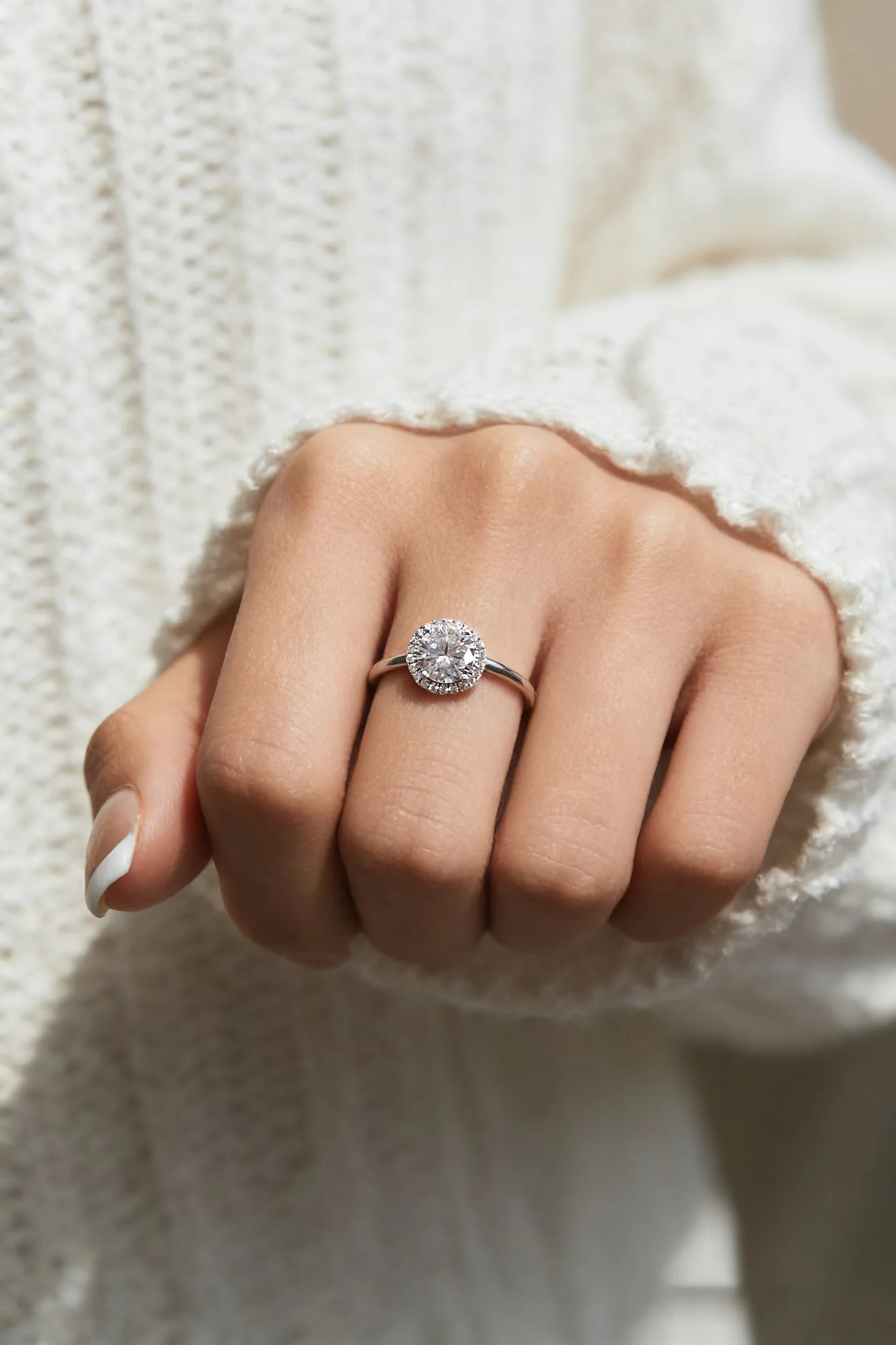Halo CZ Ring