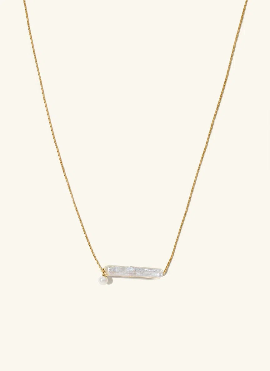 Artisan Textured Bar Necklace