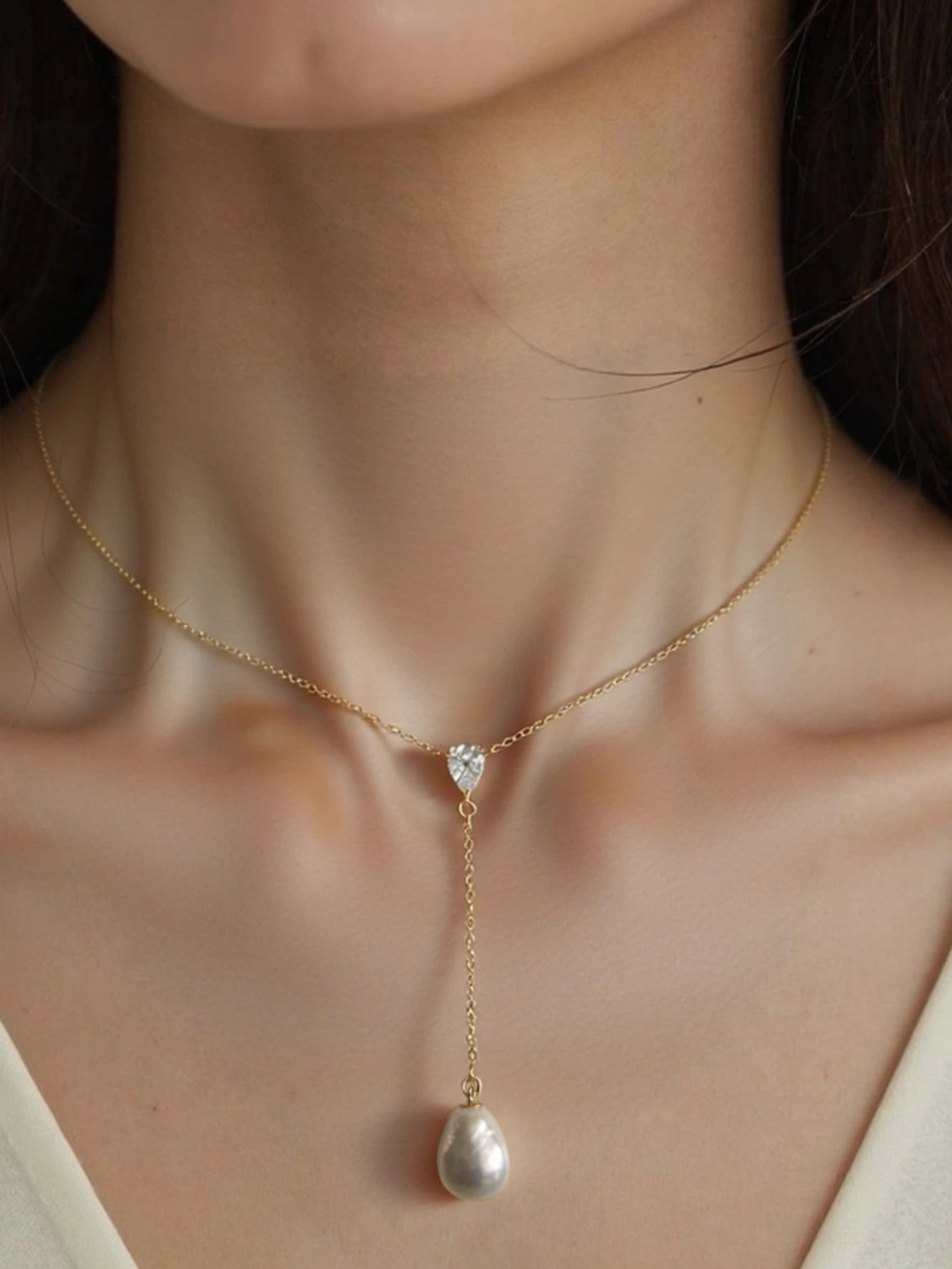 Baroque Pearl Y-Necklace