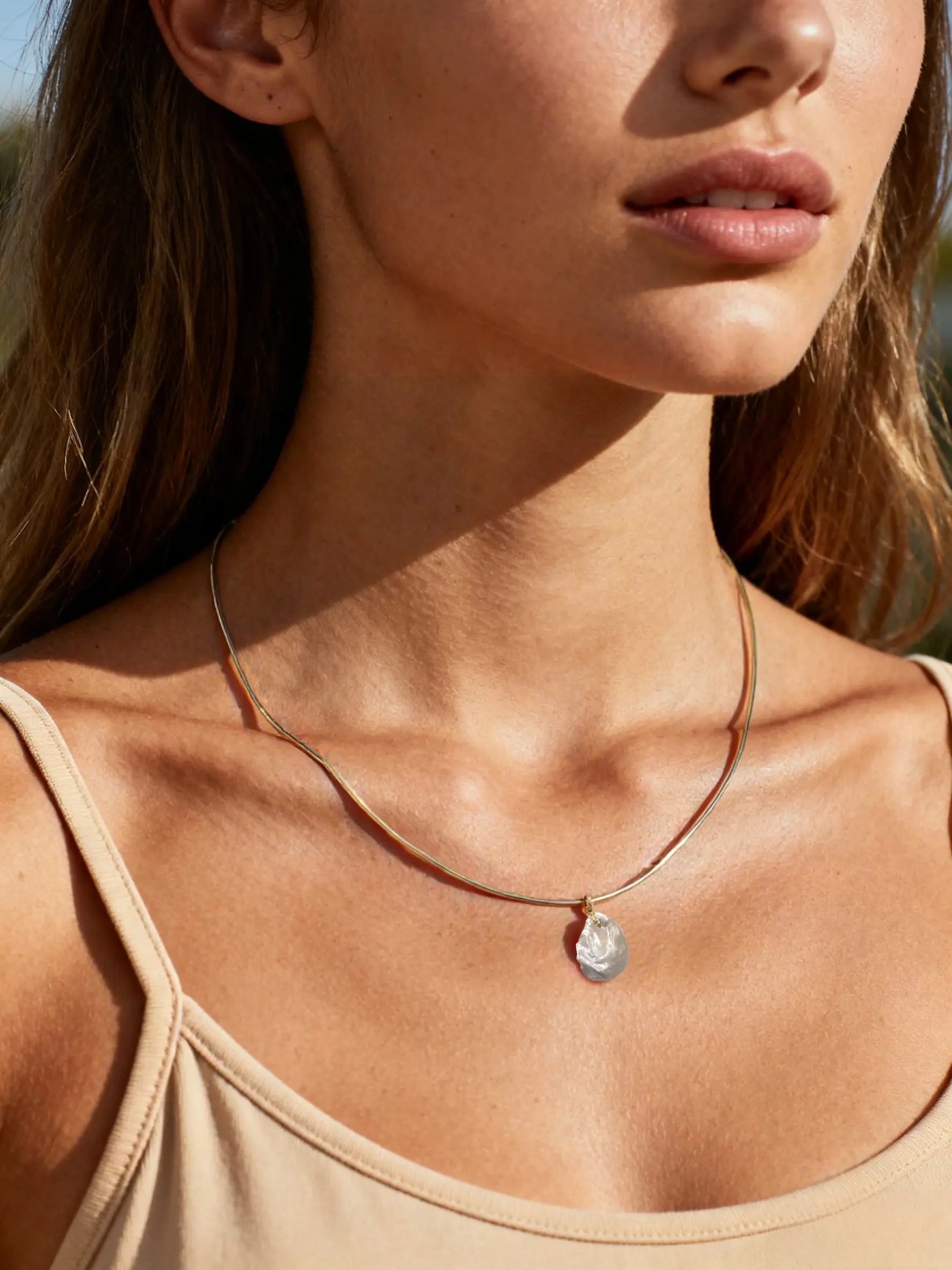 Petal Pendant Necklace