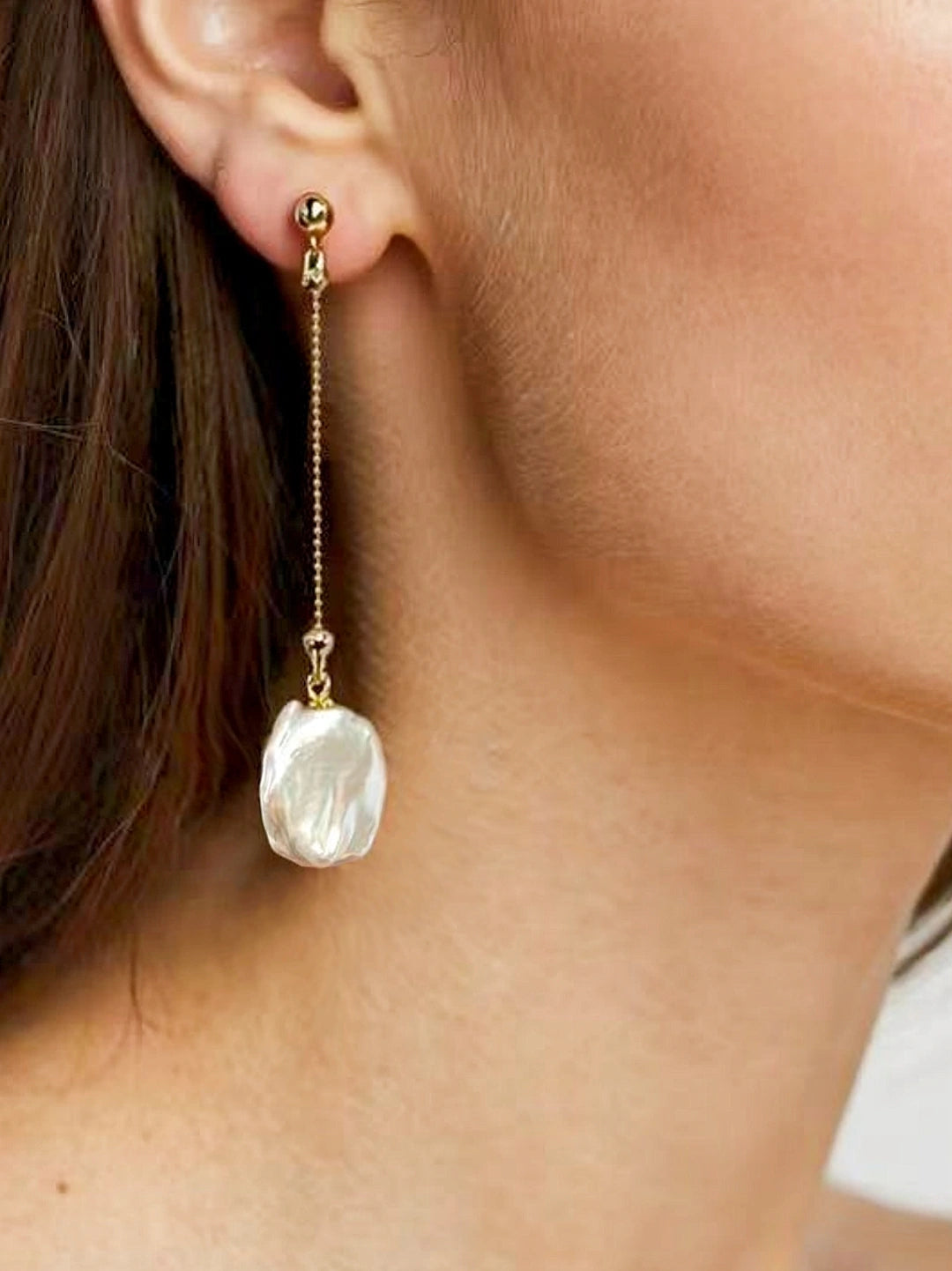 Baroque Long-Chain Earrings