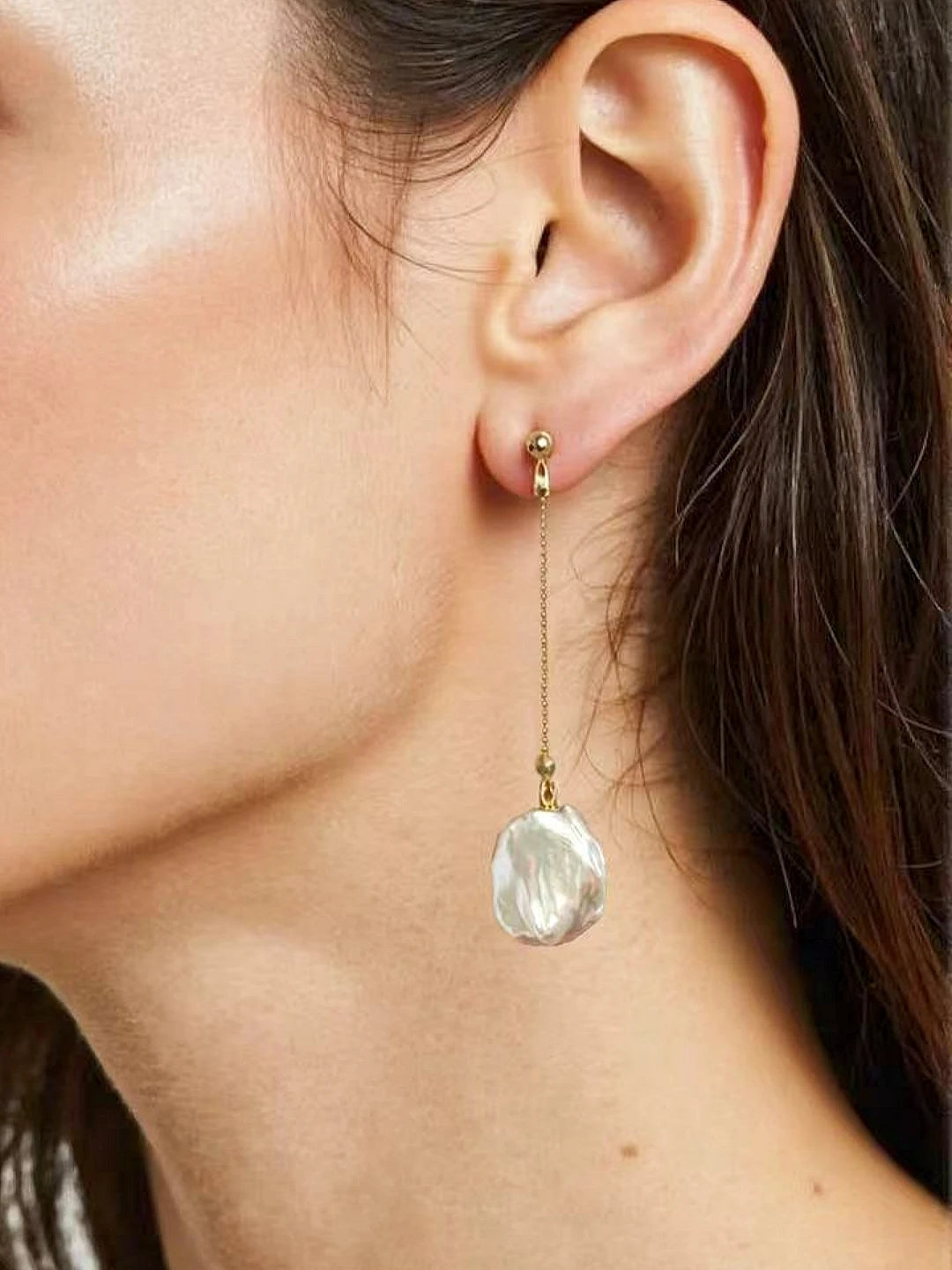 Baroque Long-Chain Earrings